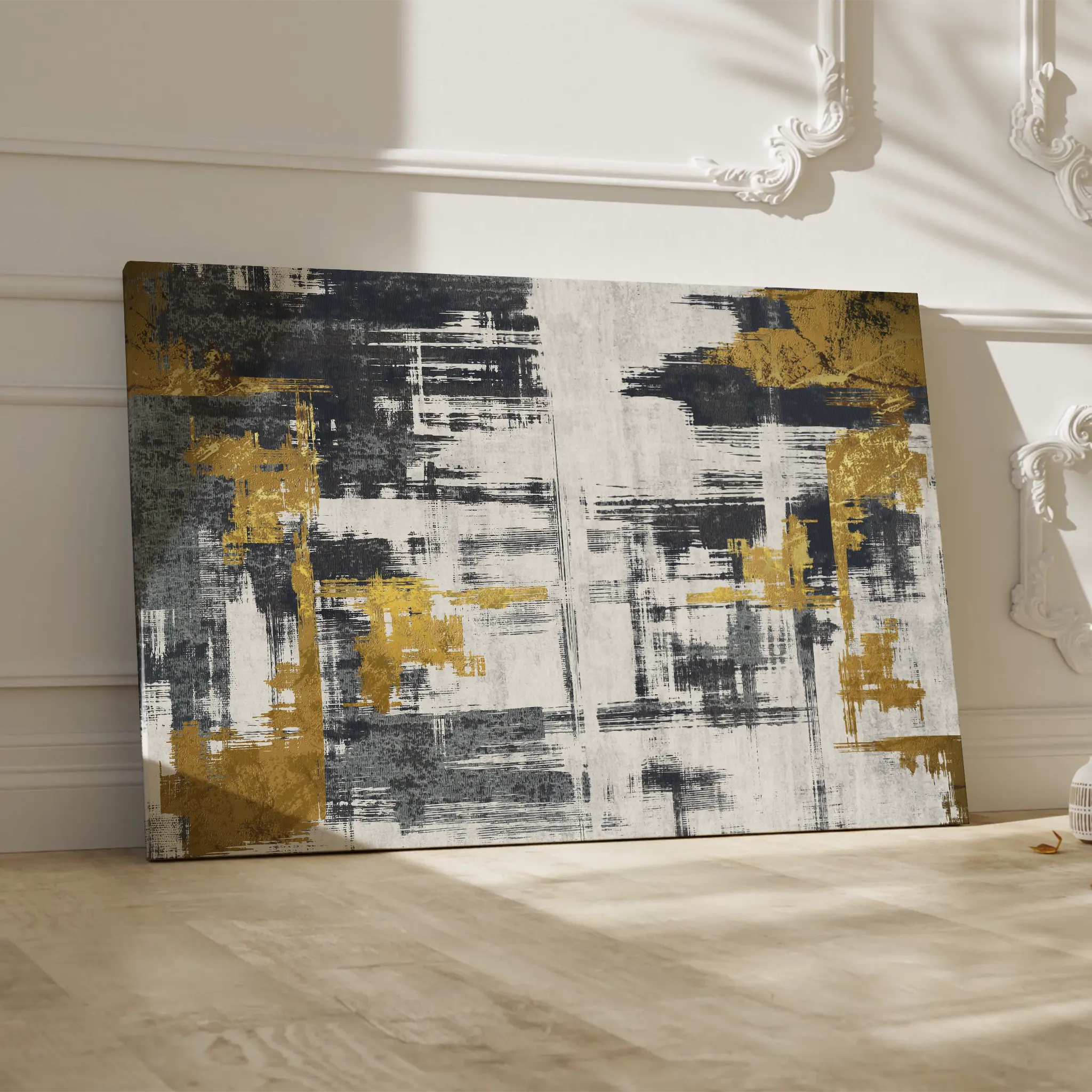 Abstract Canvas Wall Art WAD144-A 90 x 60 cm / Stretched on hidden frame