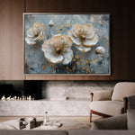 Floral Canvas Wall Art WAD144-F 90 x 60 cm / Stretched on hidden frame
