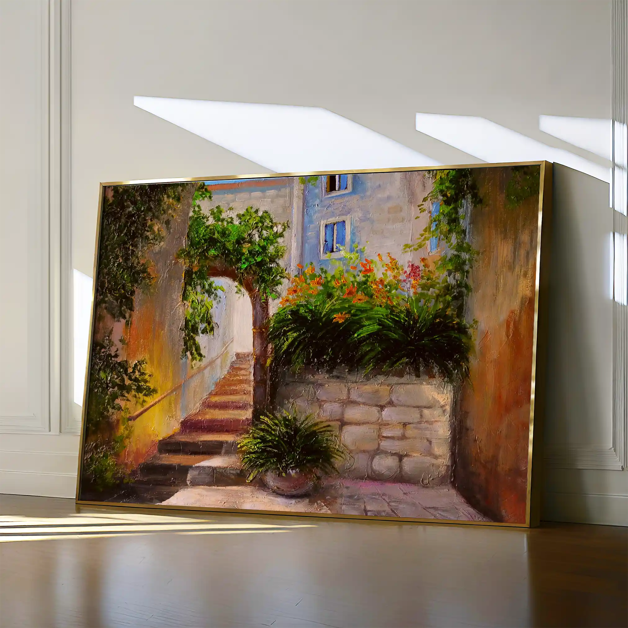 Landscape 144 Canvas Art 90 x 60 cm / Stretched on hidden frame