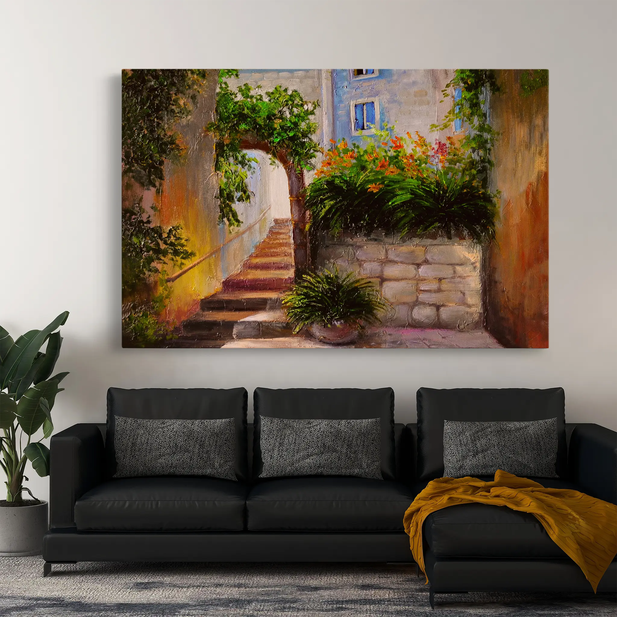 Landscape Canvas Wall Art WAD144-L 90 x 60 cm / Stretched on hidden frame