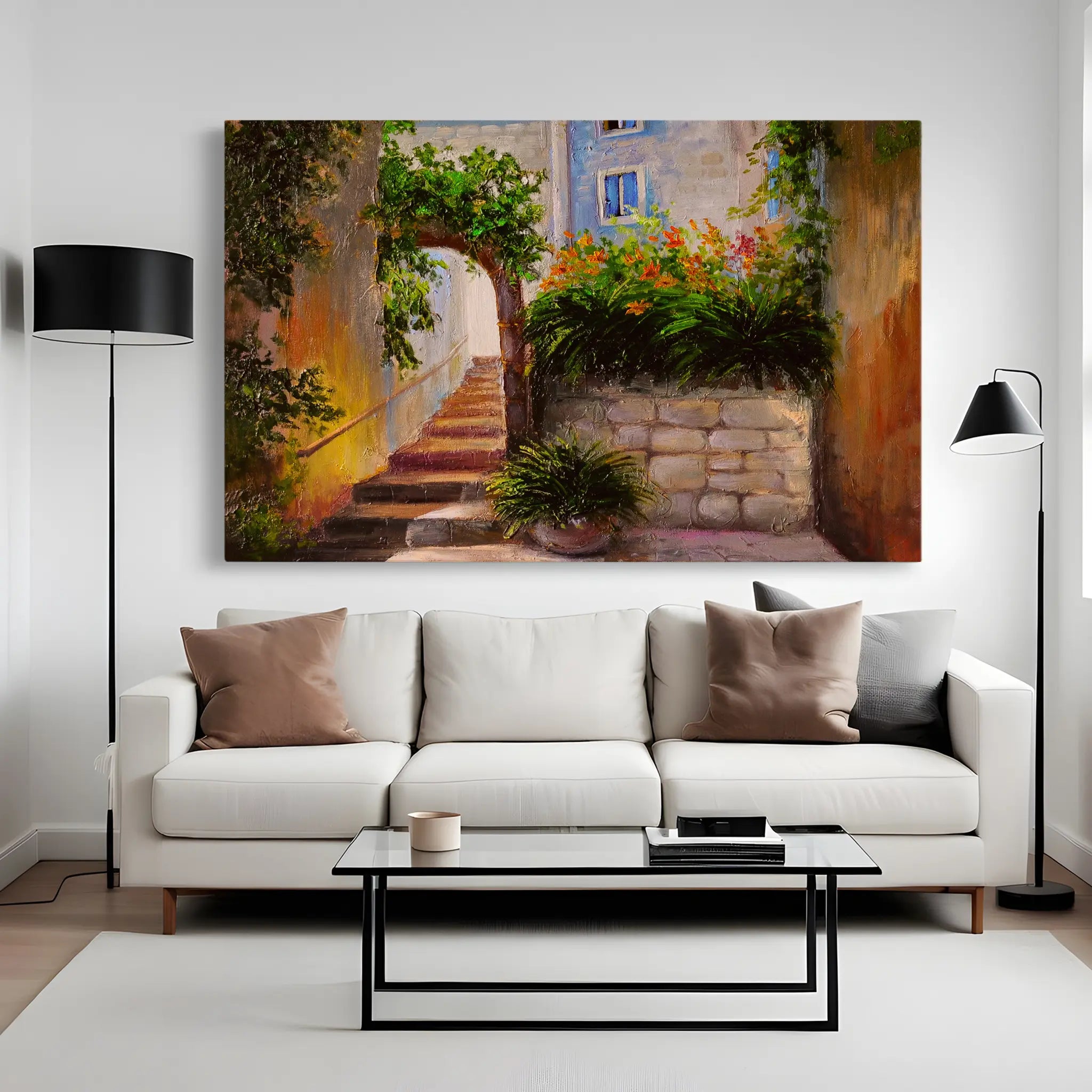 Landscape Canvas Wall Art WAD144-L 90 x 60 cm / Stretched on hidden frame