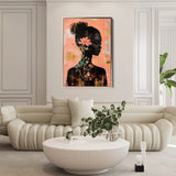 Portrait 144 Canvas Art 90 x 60 cm / Stretched on hidden frame