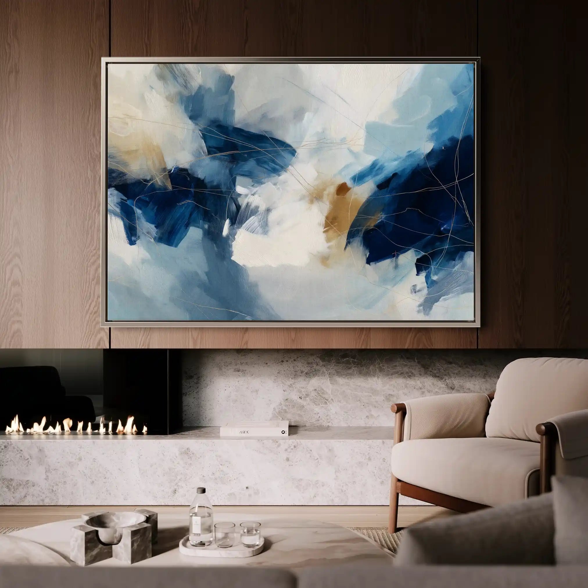 Abstract 1442 Canvas Art 60 x 40 cm / Stretched on hidden frame