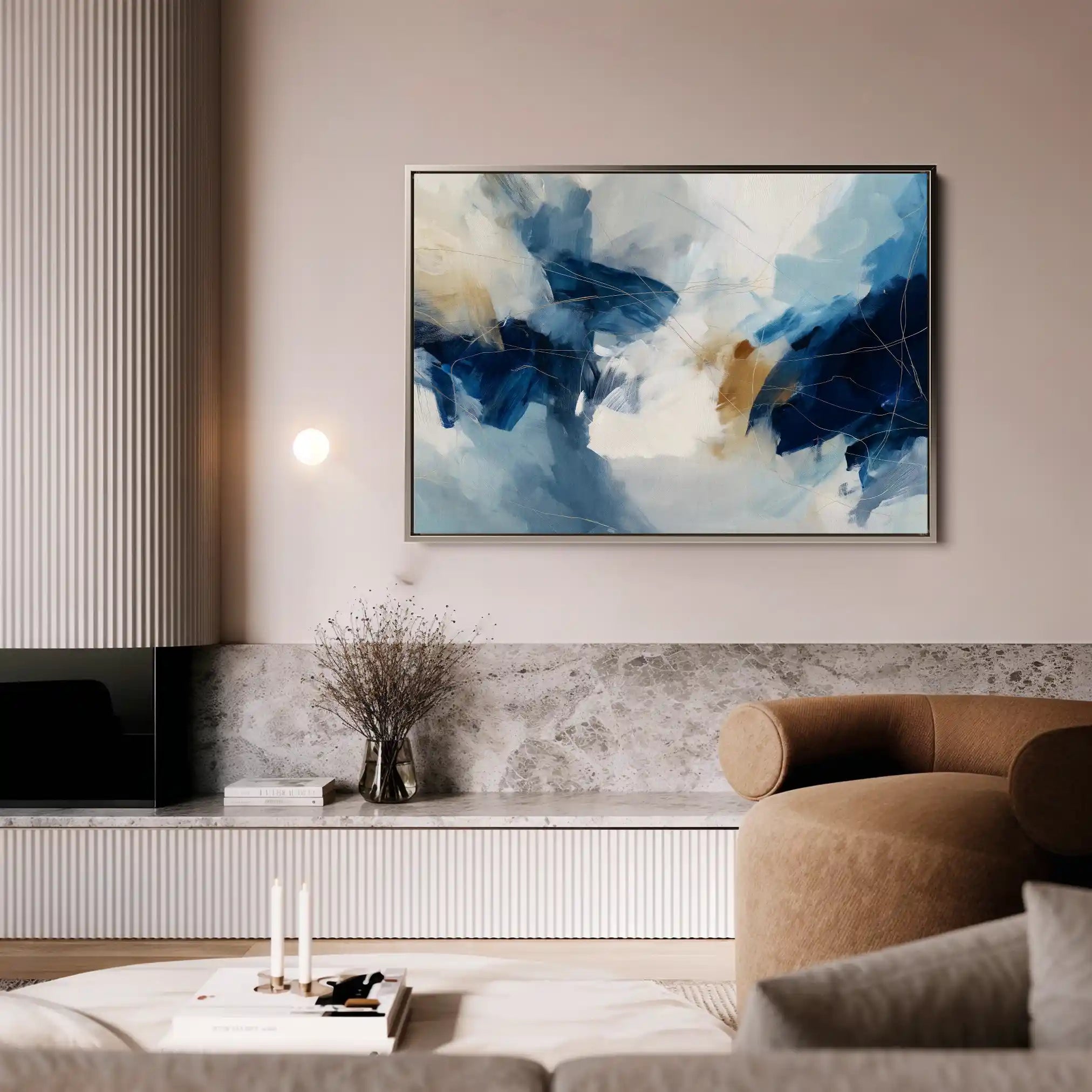 Abstract 1442 Canvas Art 60 x 40 cm / Stretched on hidden frame