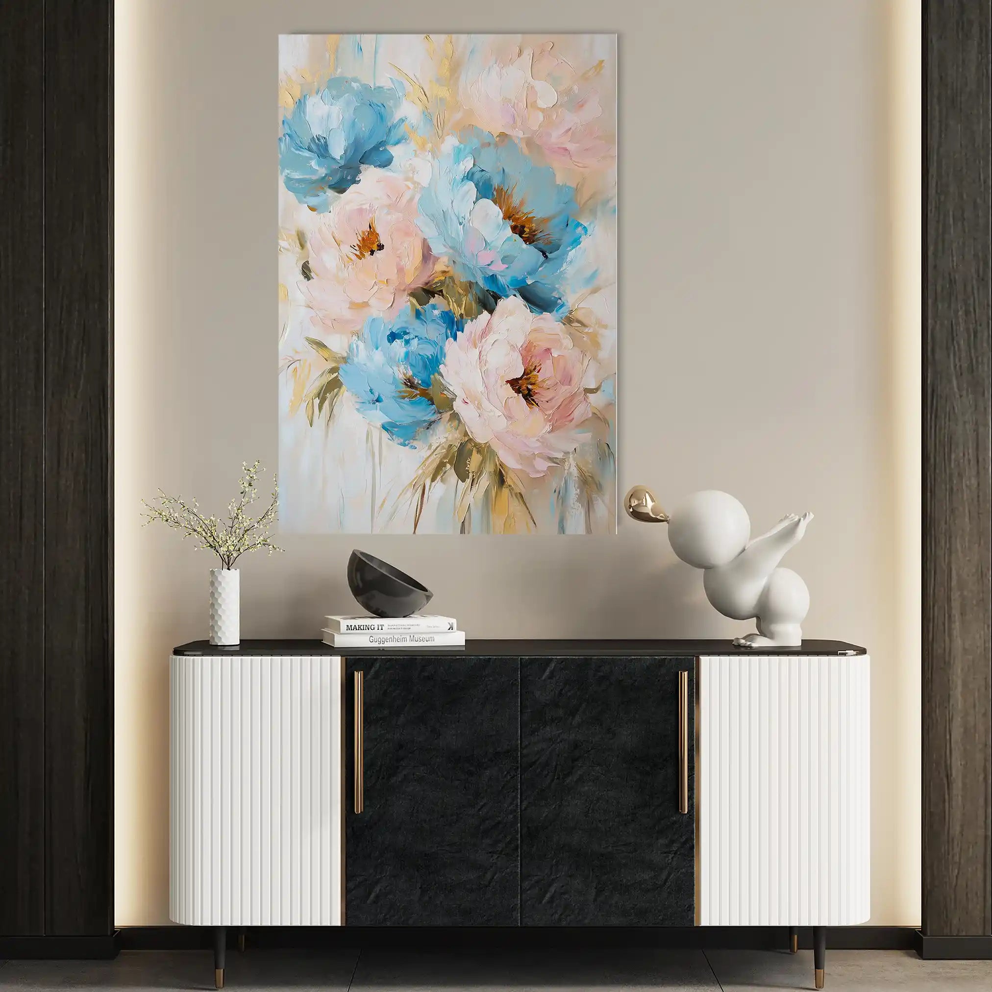 Floral Canvas Wall Art WAD1442-F 90 x 60 cm / Stretched on hidden frame