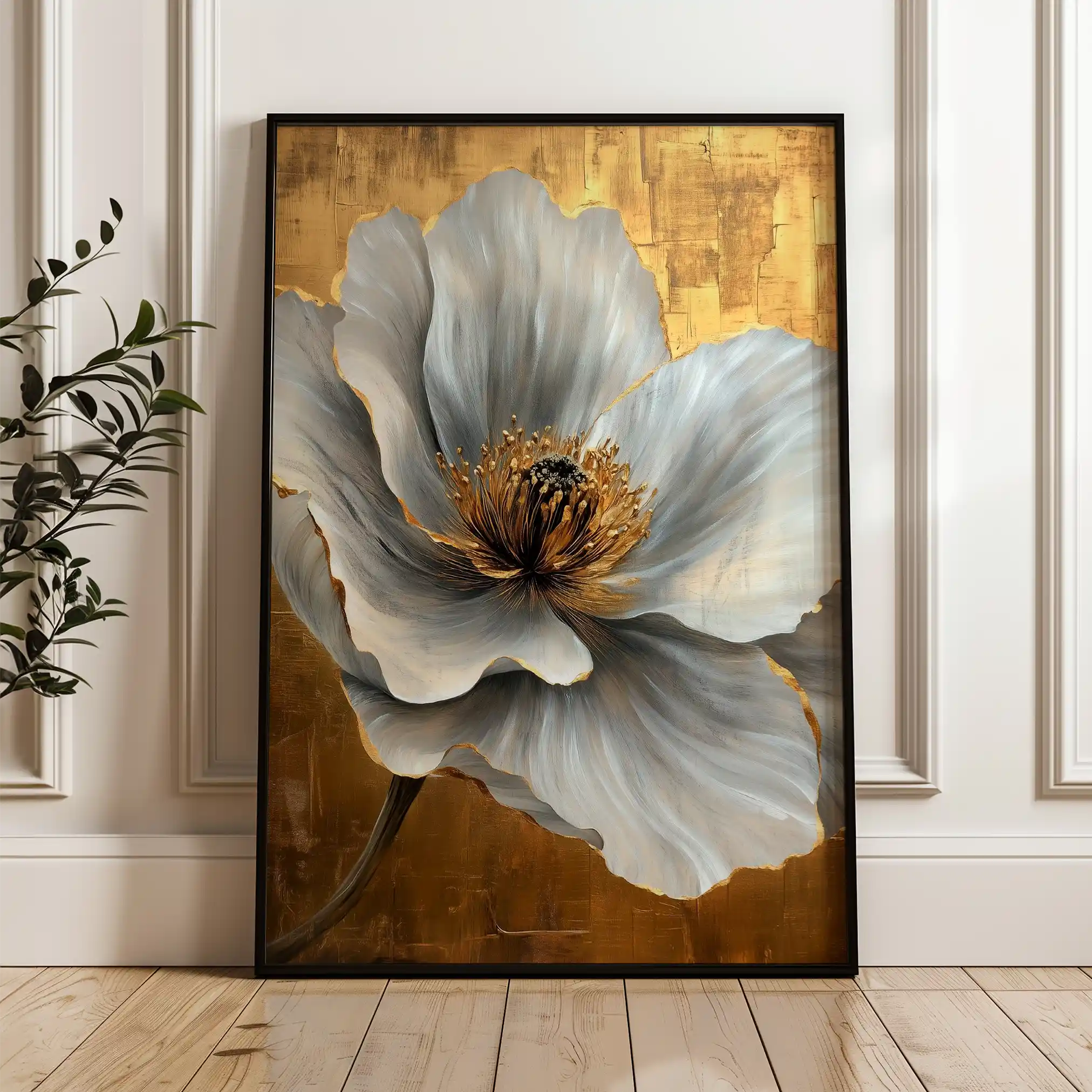 Floral Canvas Wall Art WAD1443-F 90 x 60 cm / Stretched on hidden frame