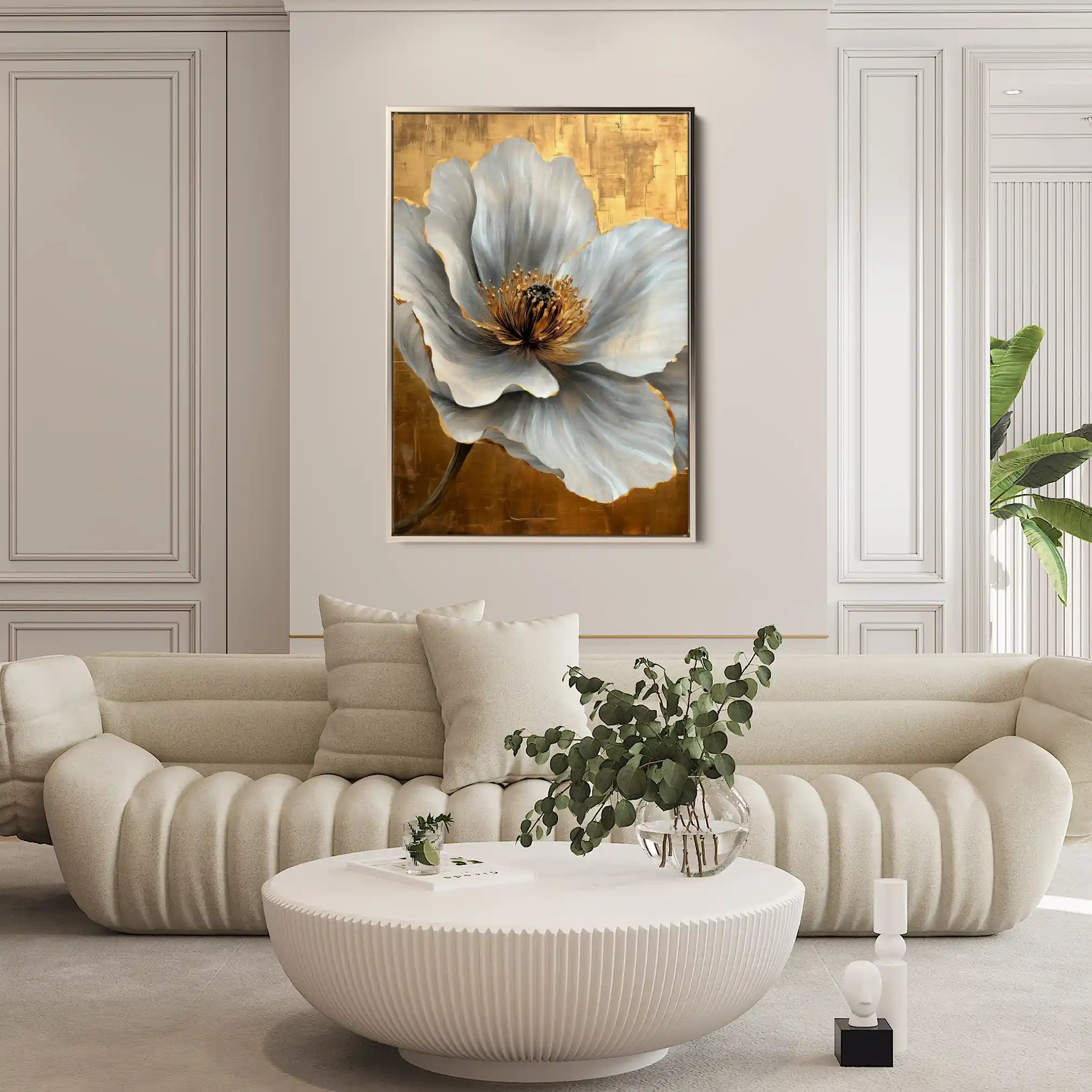 Floral Canvas Wall Art WAD1443-F 90 x 60 cm / Stretched on hidden frame