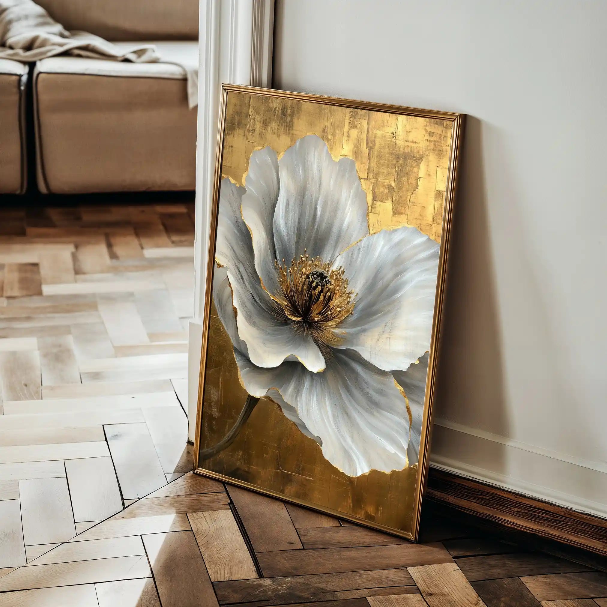 Floral Canvas Wall Art WAD1443-F 90 x 60 cm / Stretched on hidden frame