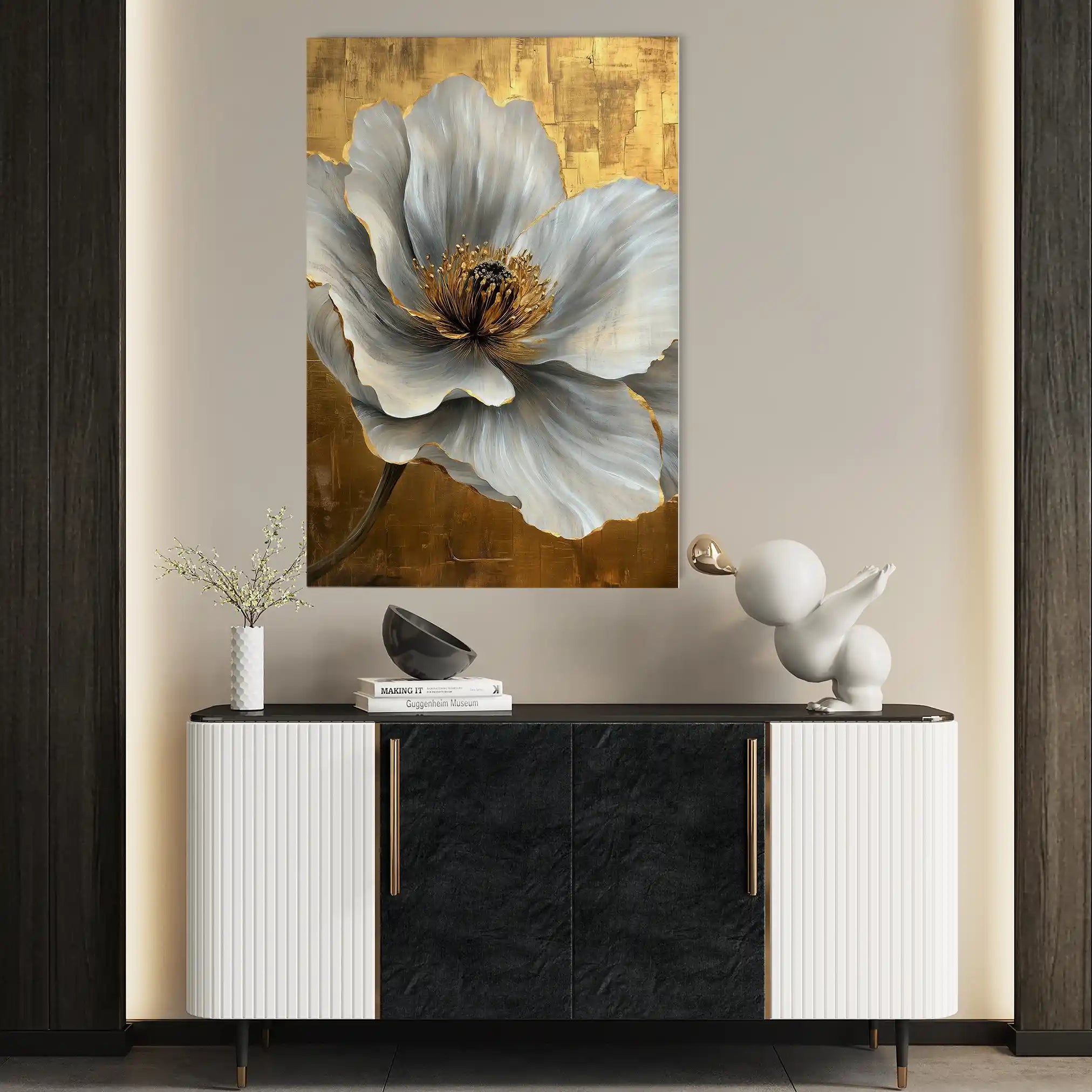 Floral Canvas Wall Art WAD1443-F 90 x 60 cm / Stretched on hidden frame
