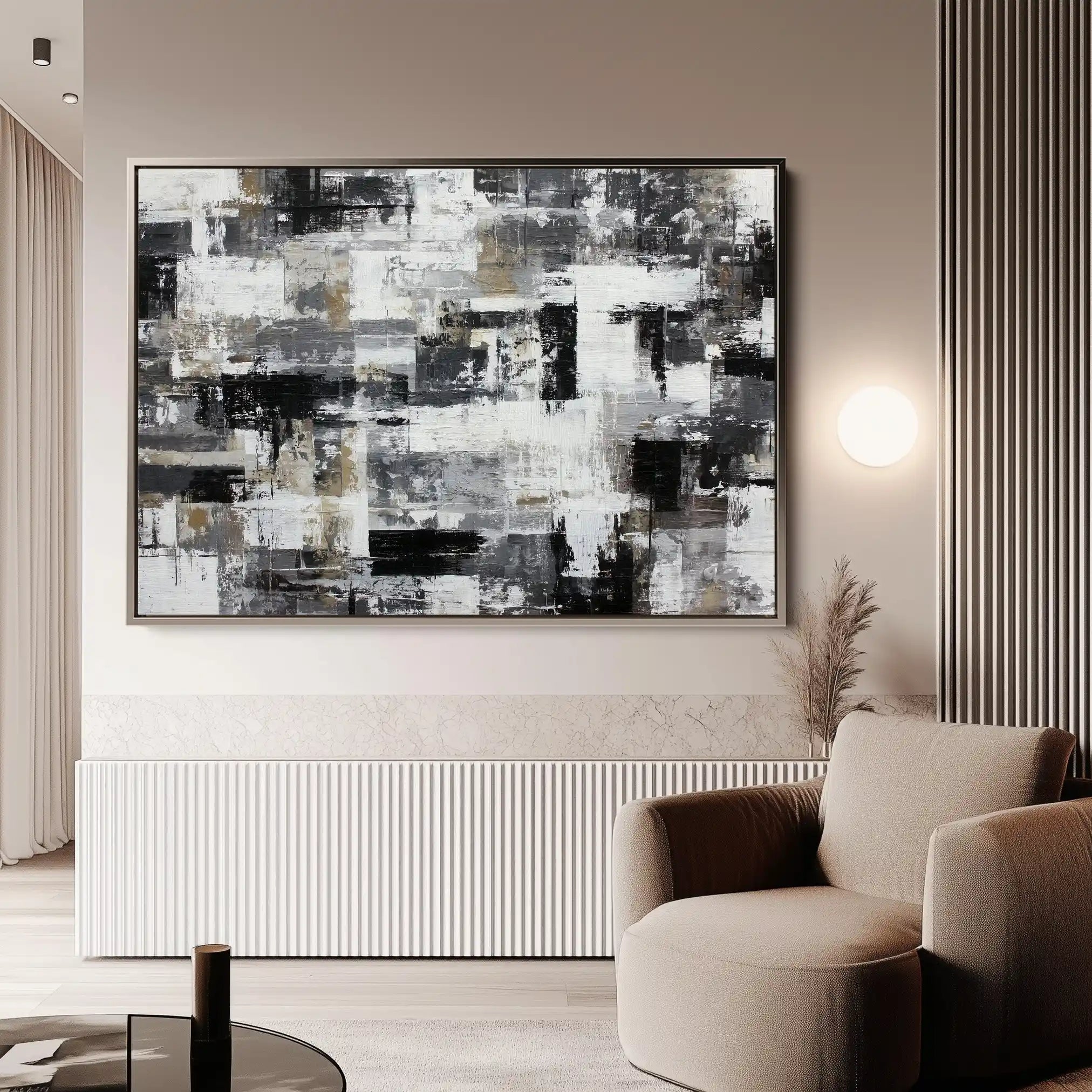 Abstract 1445 Canvas Art 60 x 40 cm / Stretched on hidden frame