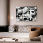 Abstract 1445 Canvas Art 60 x 40 cm / Stretched on hidden frame