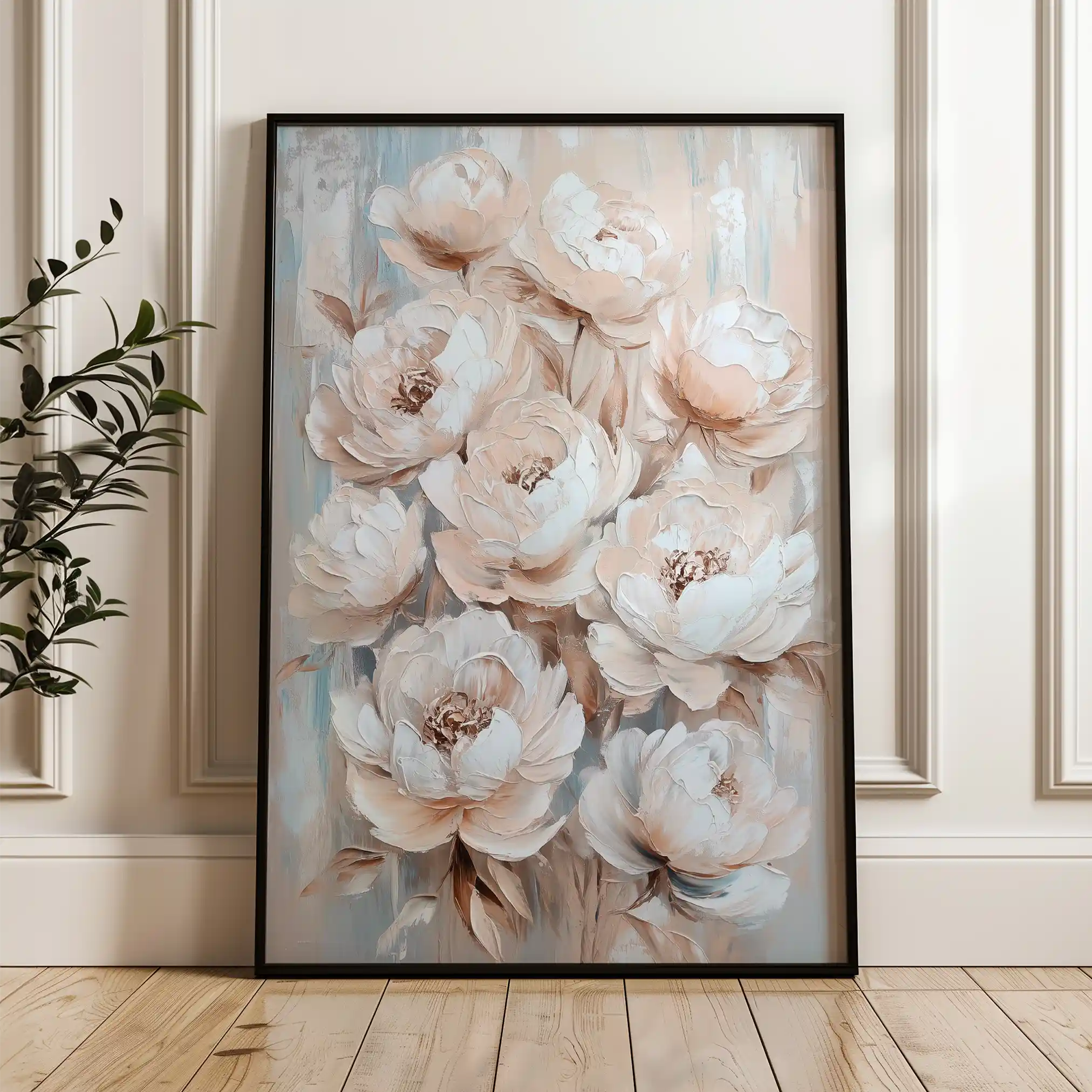 Floral Canvas Wall Art WAD1447-F 90 x 60 cm / Stretched on hidden frame