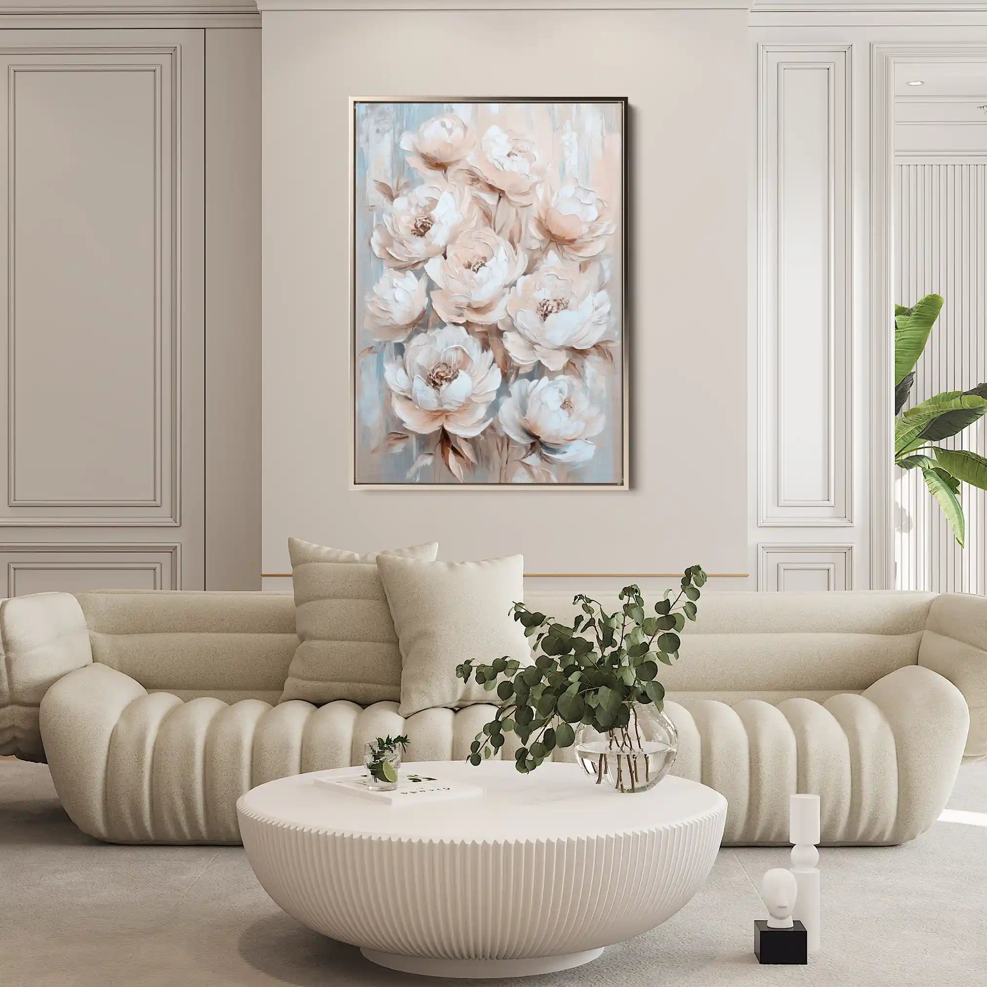Floral Canvas Wall Art WAD1447-F 90 x 60 cm / Stretched on hidden frame