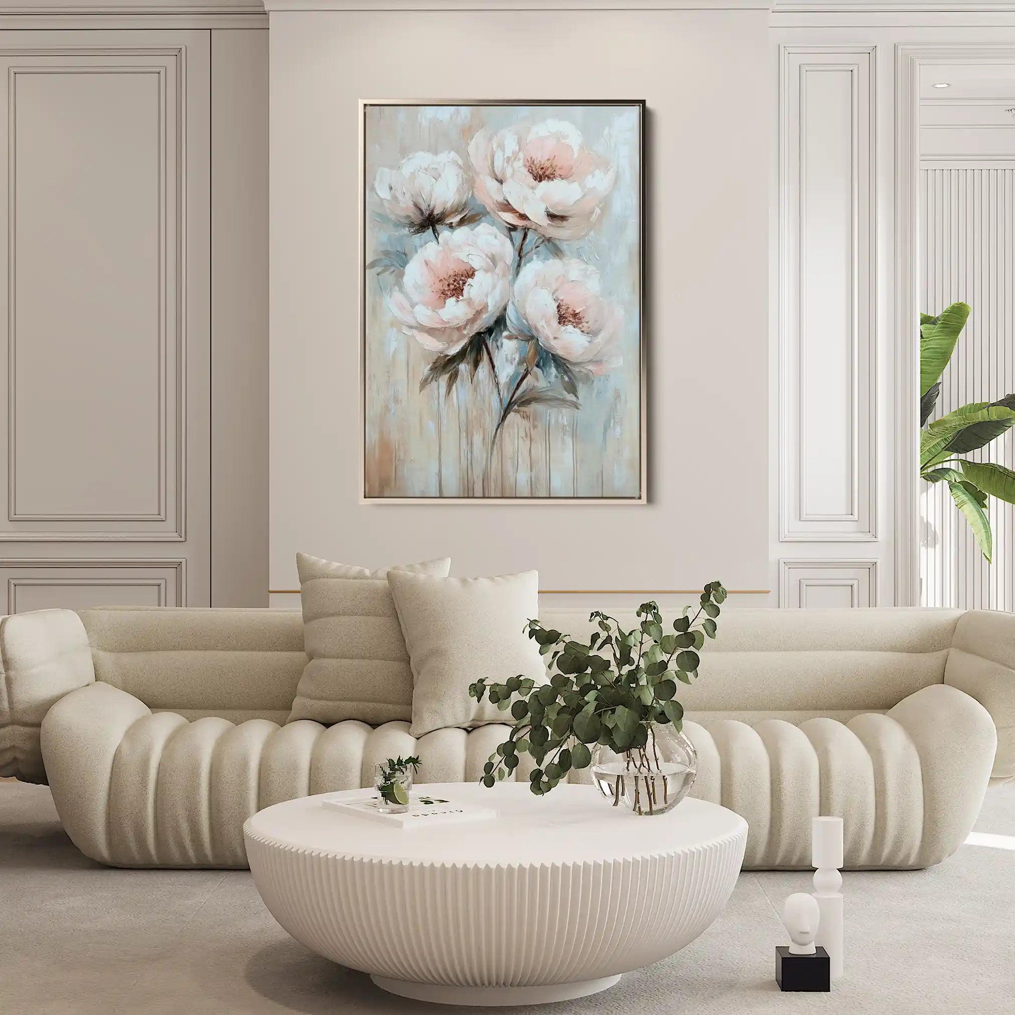 Floral Canvas Wall Art WAD1448-F 90 x 60 cm / Stretched on hidden frame