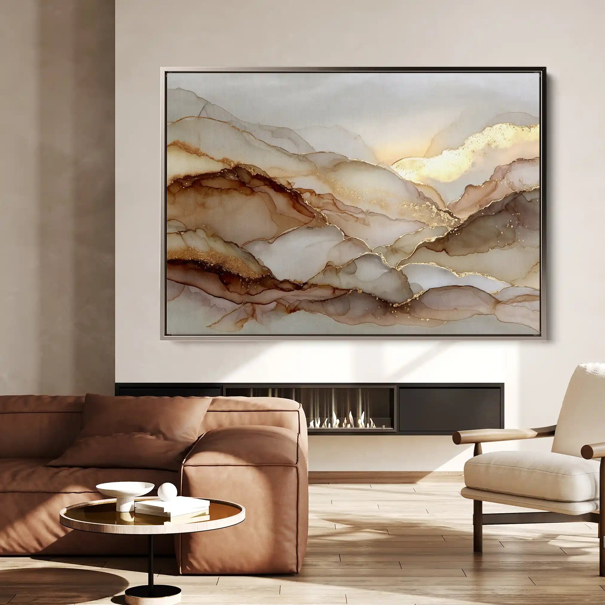 Abstract 1449 Canvas Art 60 x 40 cm / Stretched on hidden frame