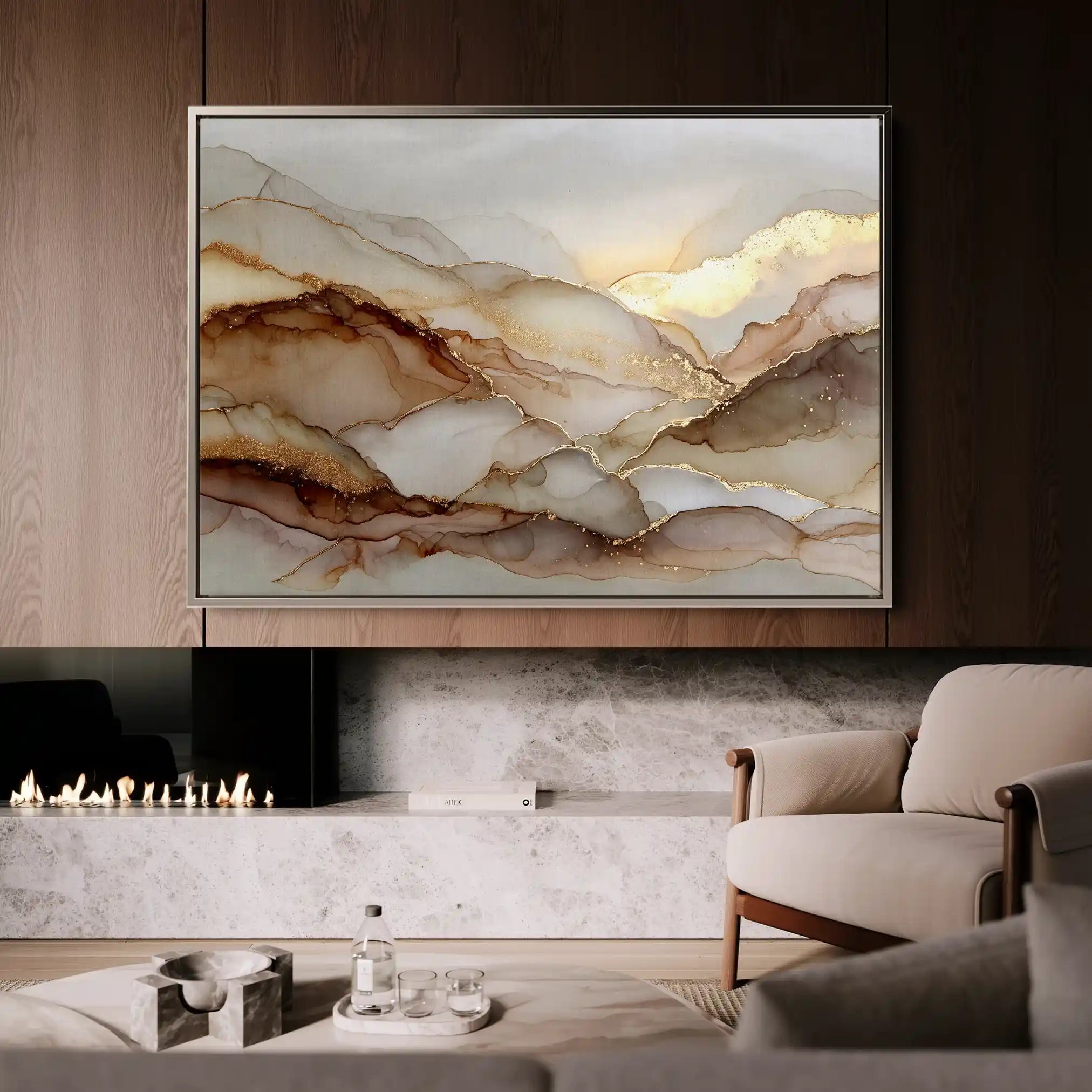 Abstract 1449 Canvas Art 60 x 40 cm / Stretched on hidden frame