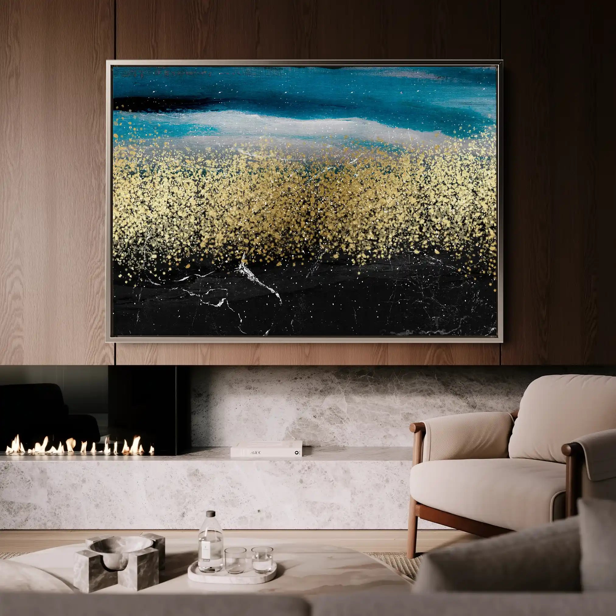 Abstract 145 Canvas Art 60 x 40 cm / Stretched on hidden frame