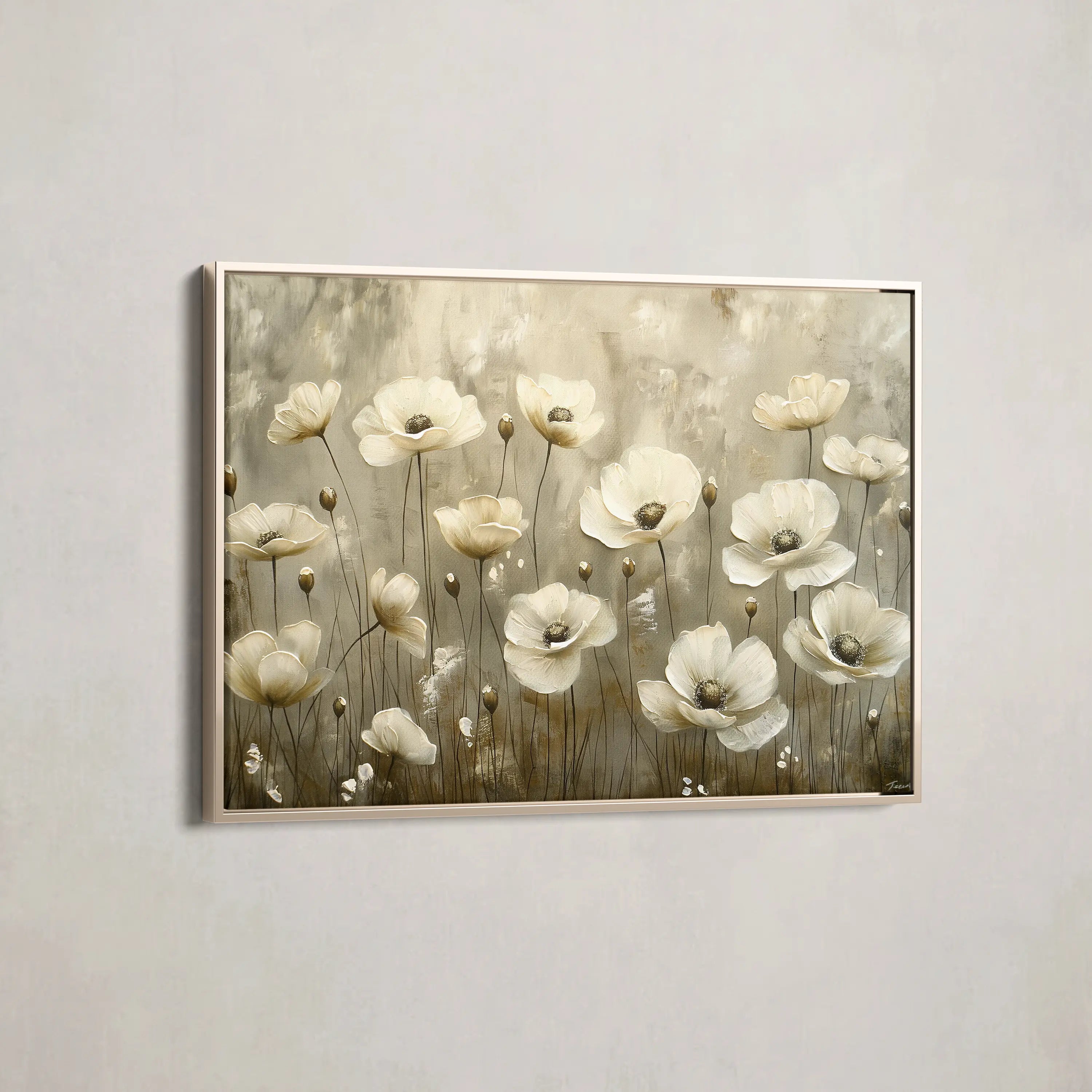 Floral Canvas Wall Art WAD145-F 90 x 60 cm / Stretched on hidden frame