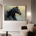 Horses 145 Canvas Art 90 x 60 cm / Stretched on hidden frame