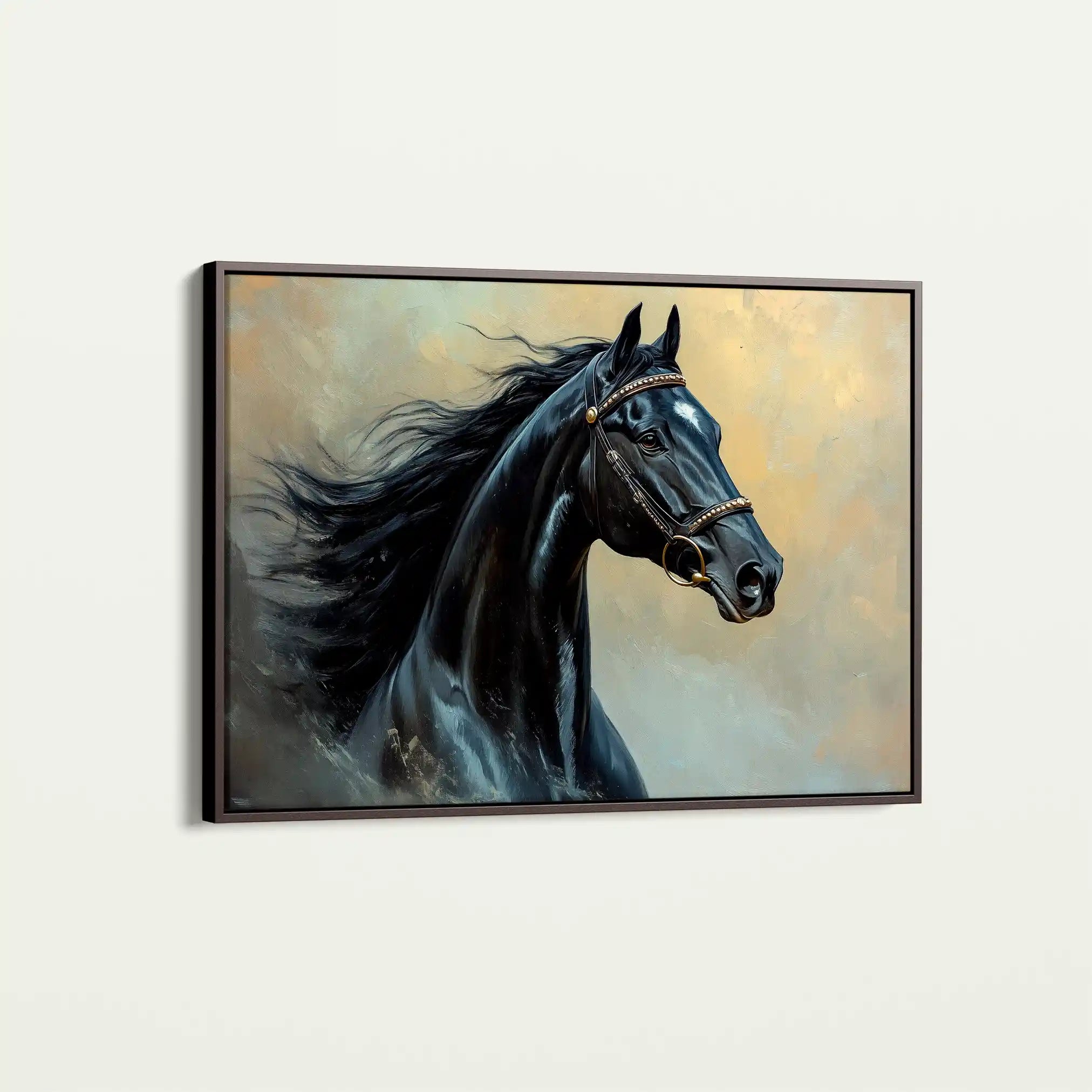 Horses 145 Canvas Art 90 x 60 cm / Stretched on hidden frame