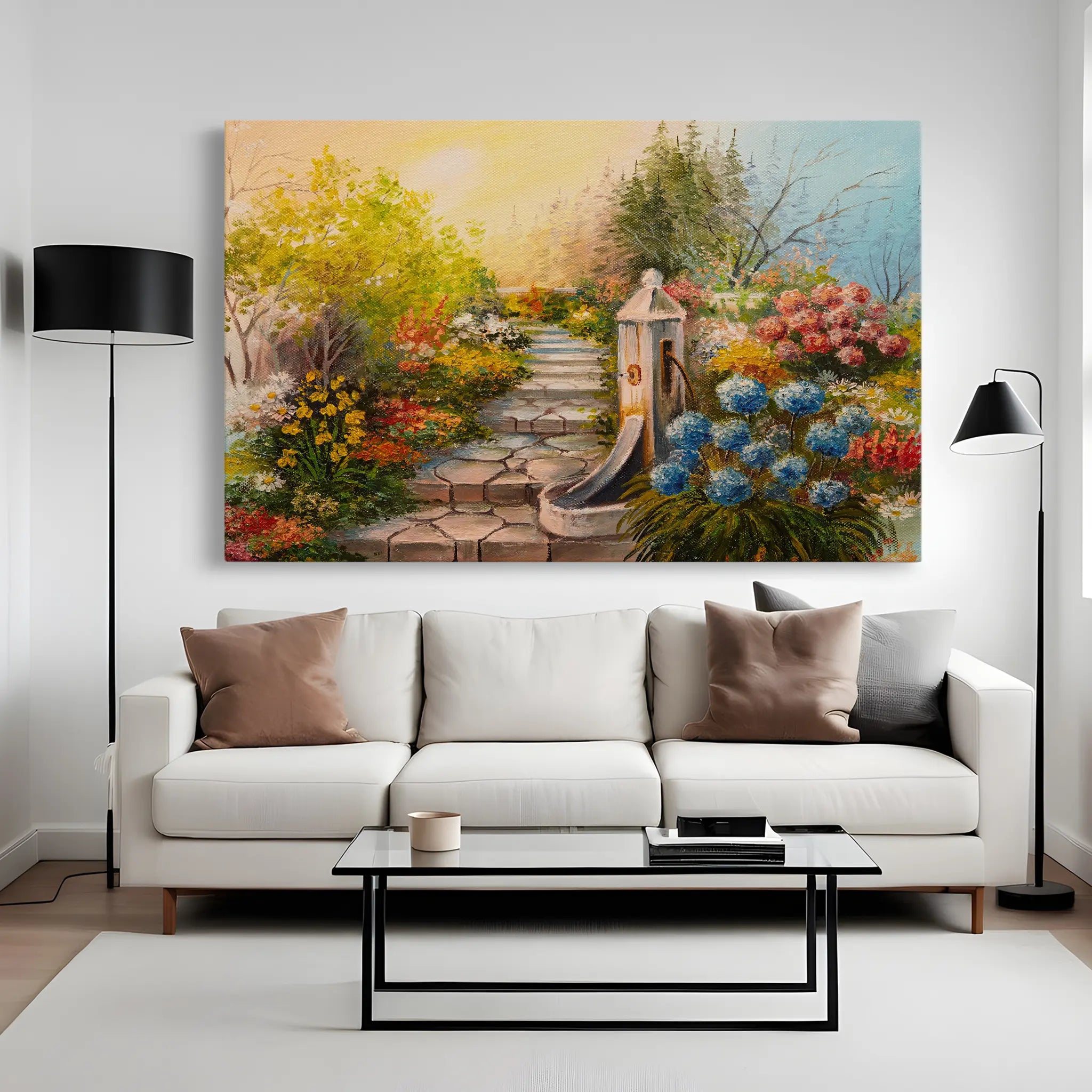 Landscape Canvas Wall Art WAD145-L 90 x 60 cm / Stretched on hidden frame