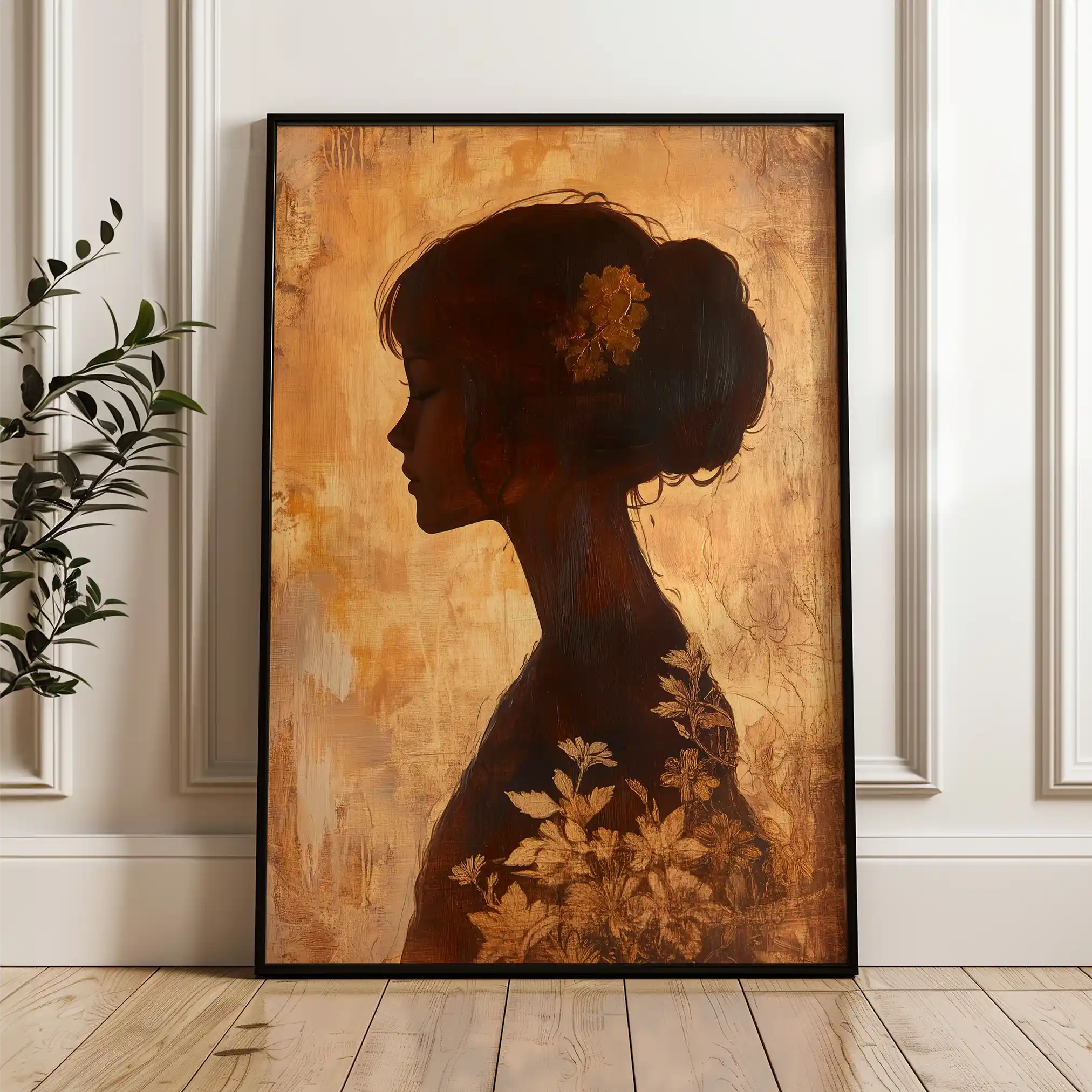 Portrait 145 Canvas Art 90 x 60 cm / Stretched on hidden frame