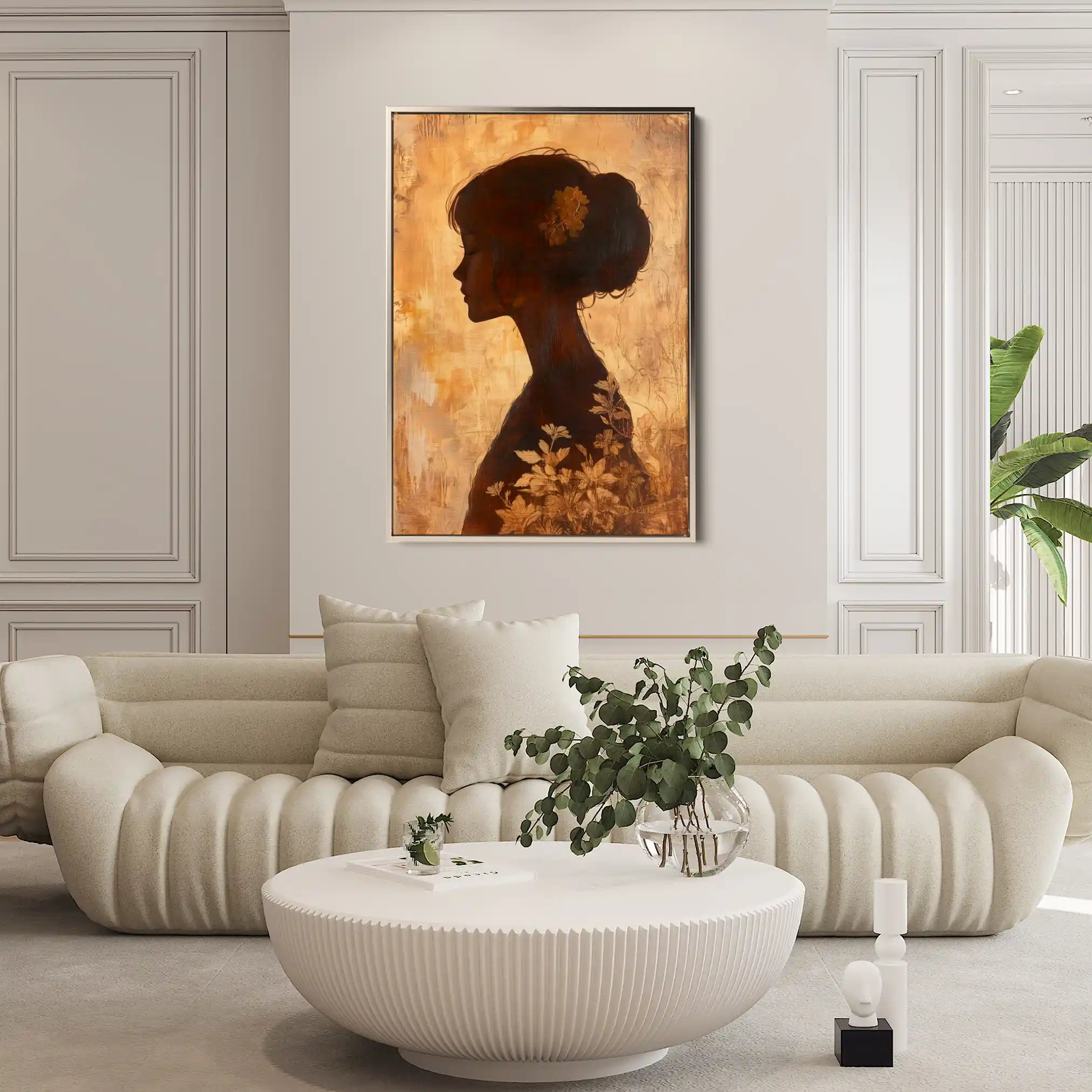 Portrait 145 Canvas Art 90 x 60 cm / Stretched on hidden frame