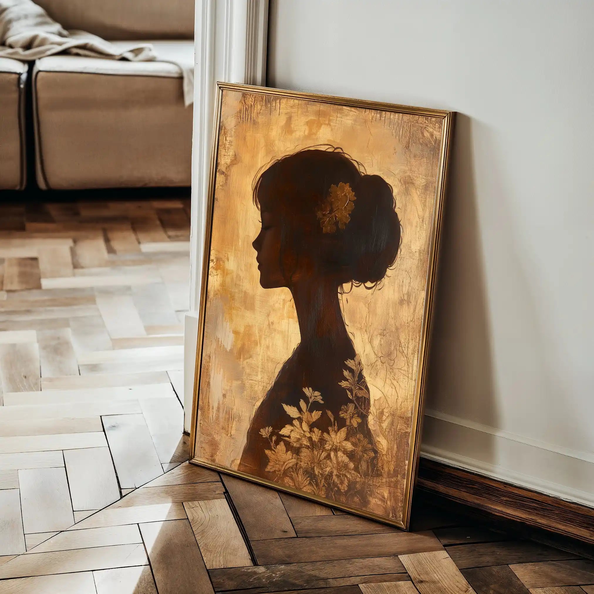 Portrait 145 Canvas Art 90 x 60 cm / Stretched on hidden frame