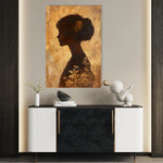Portrait 145 Canvas Art 90 x 60 cm / Stretched on hidden frame