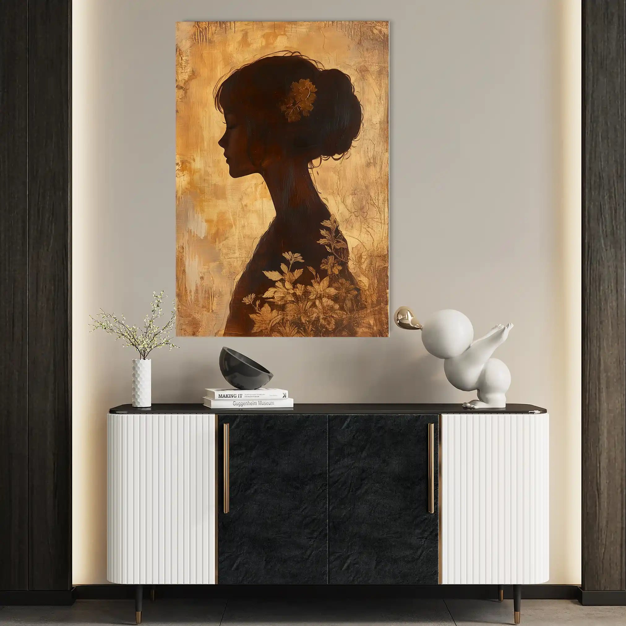 Portrait 145 Canvas Art 90 x 60 cm / Stretched on hidden frame