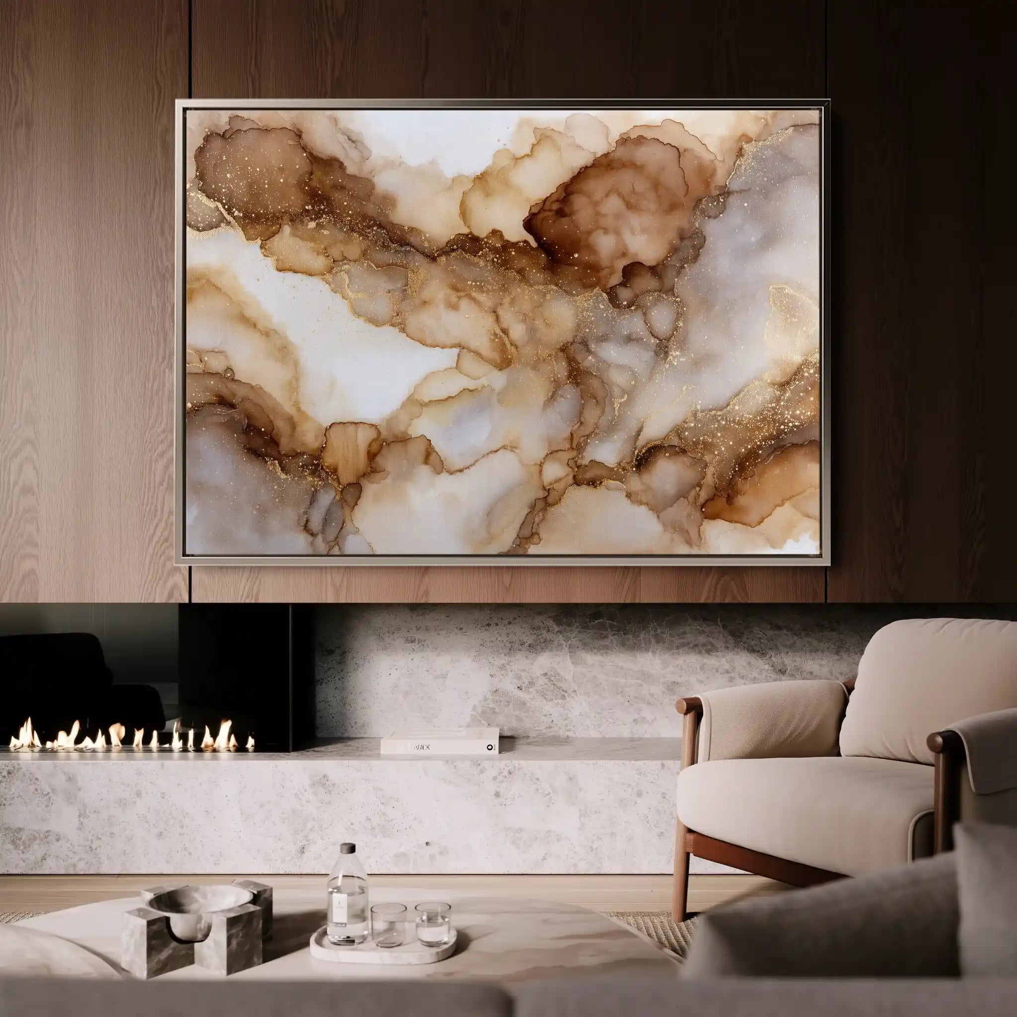 Abstract 1450 Canvas Art 60 x 40 cm / Stretched on hidden frame