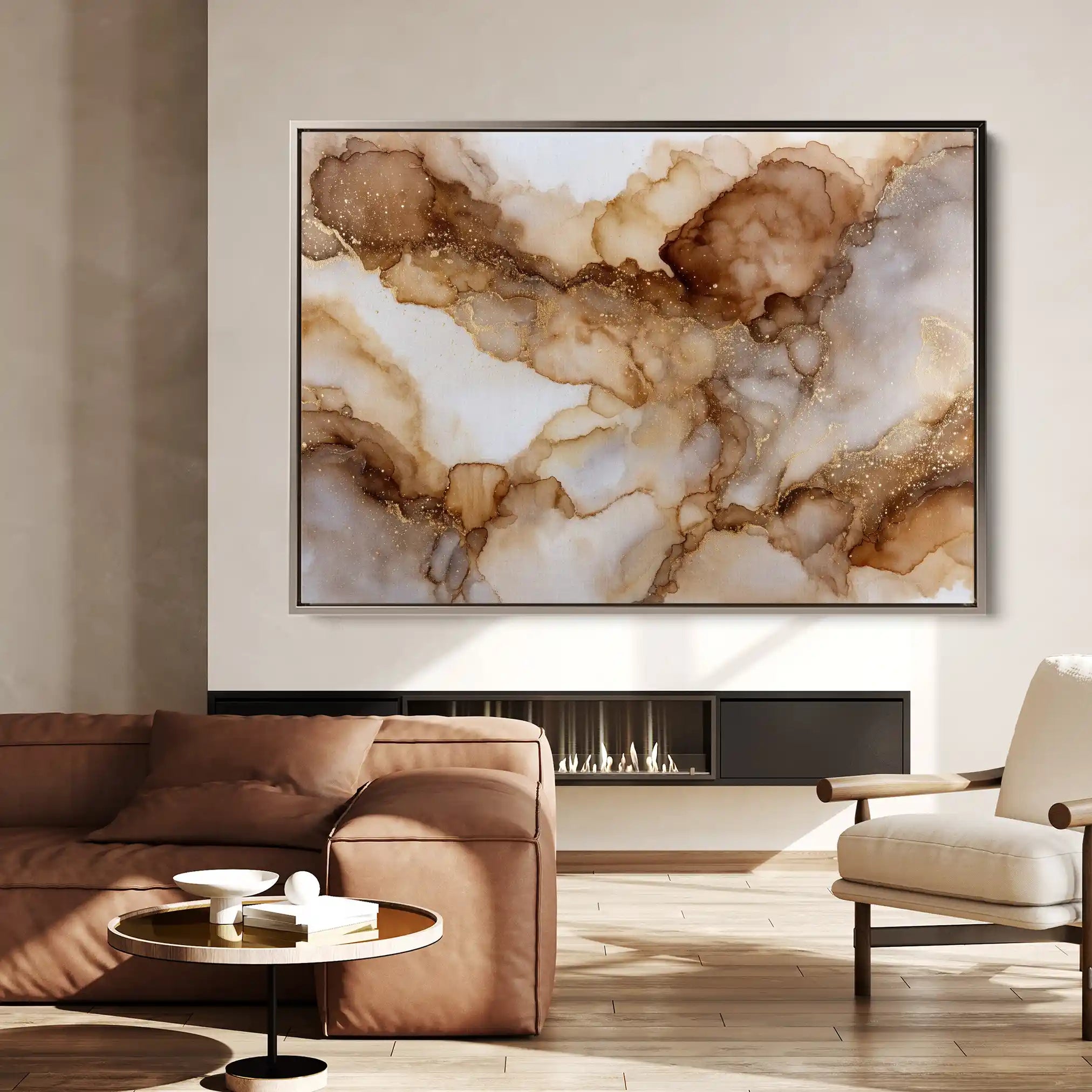 Abstract 1450 Canvas Art 60 x 40 cm / Stretched on hidden frame