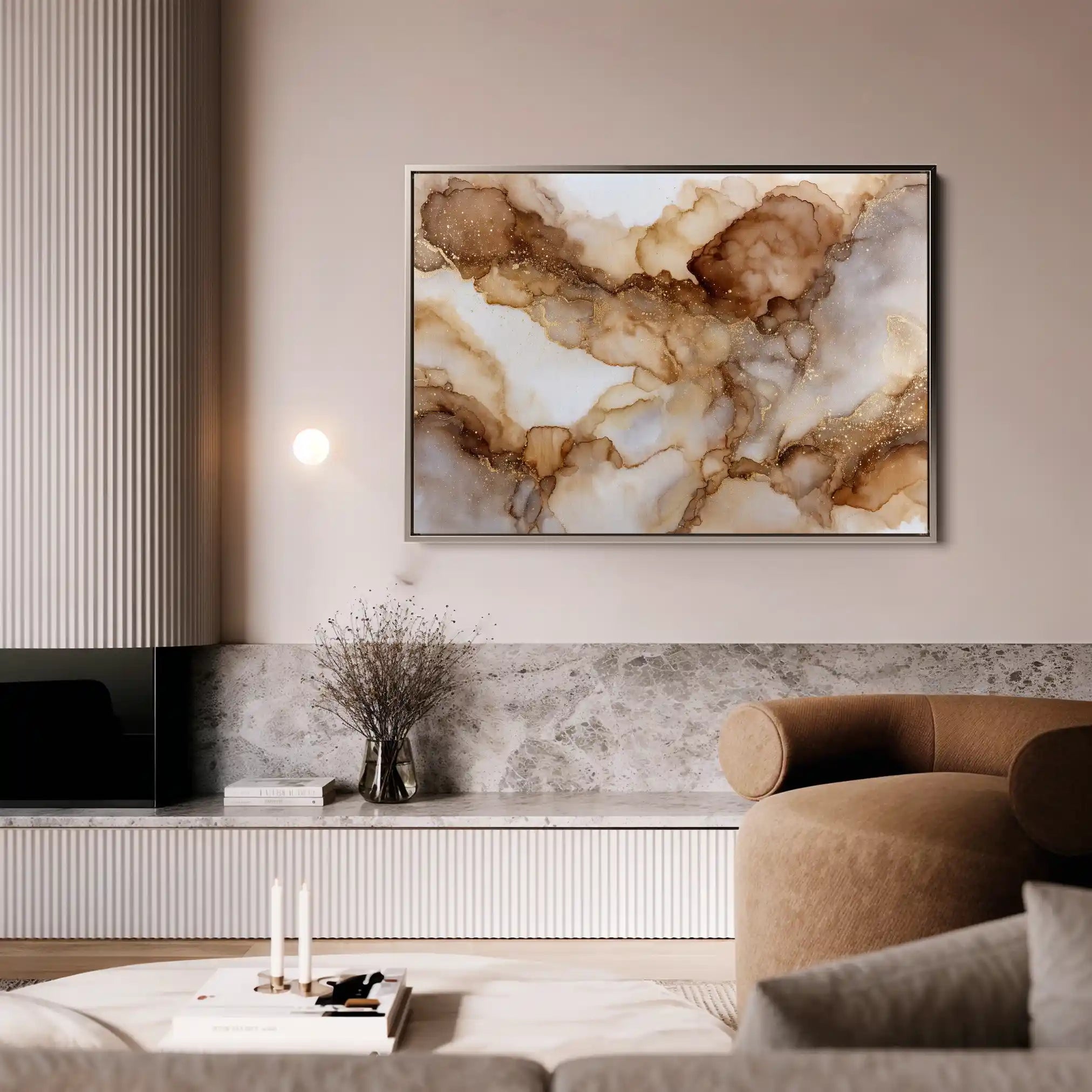 Abstract 1450 Canvas Art 60 x 40 cm / Stretched on hidden frame