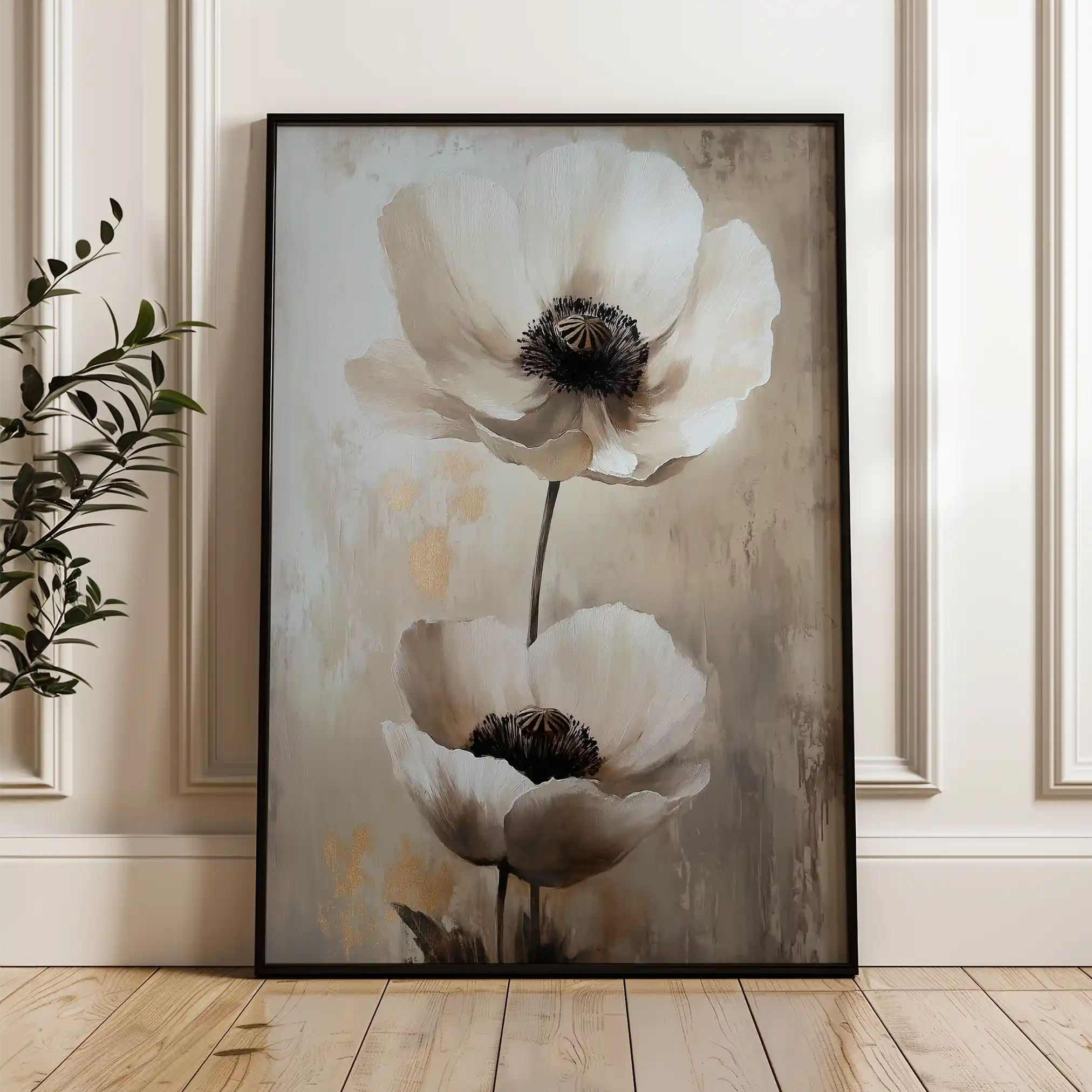 Floral Canvas Wall Art WAD1450-F 90 x 60 cm / Stretched on hidden frame