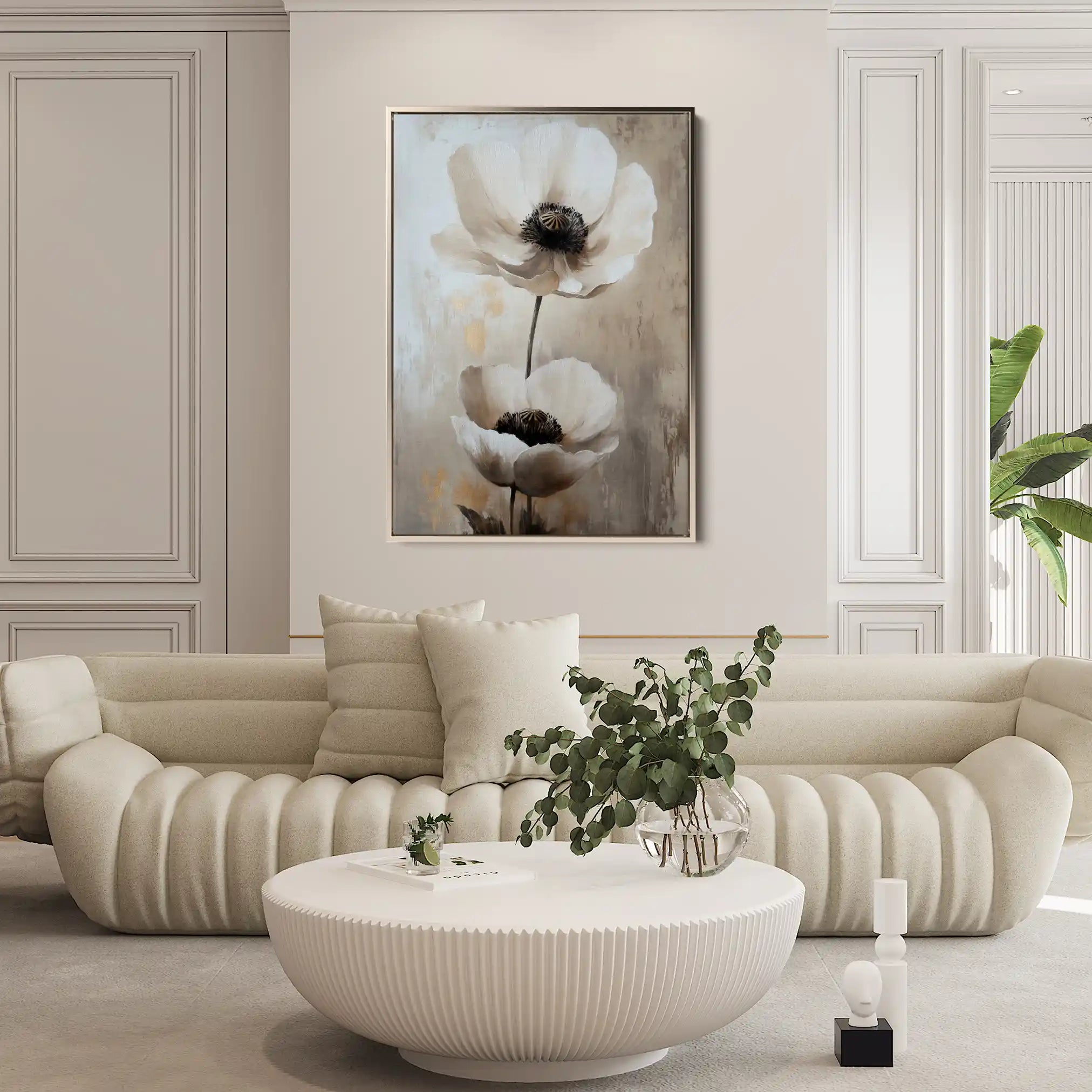 Floral Canvas Wall Art WAD1450-F 90 x 60 cm / Stretched on hidden frame