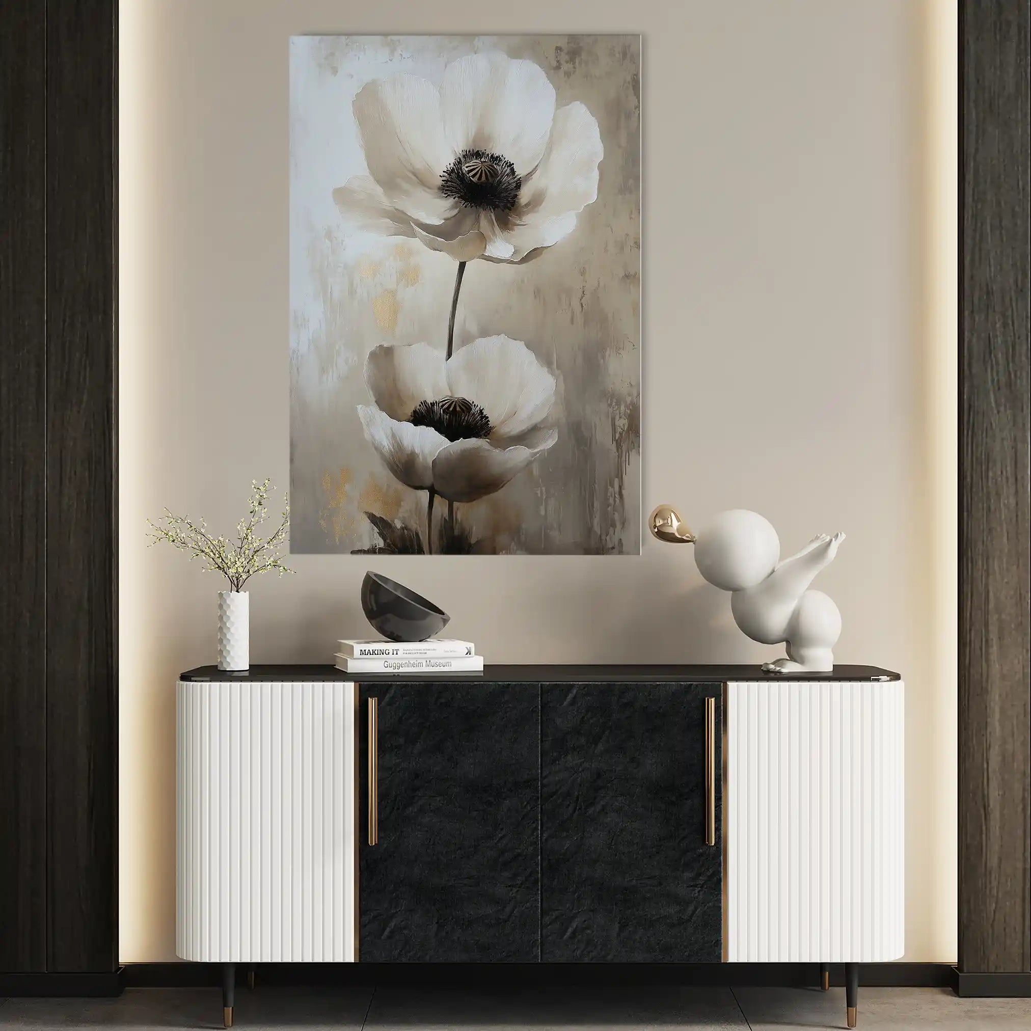 Floral Canvas Wall Art WAD1450-F 90 x 60 cm / Stretched on hidden frame