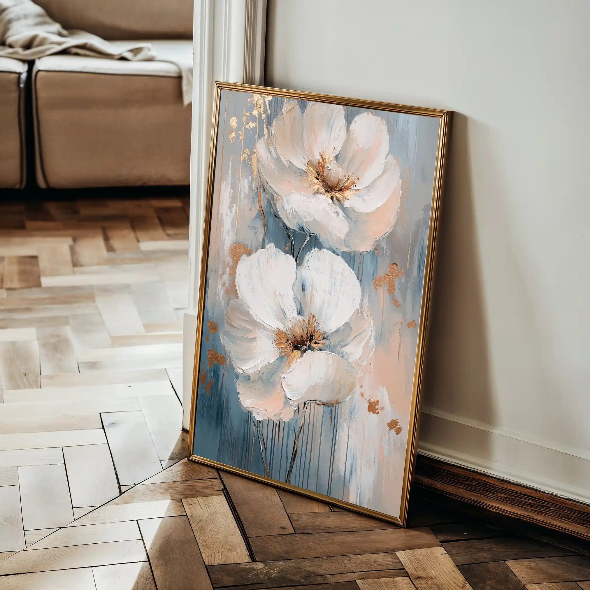 Floral Canvas Wall Art WAD1453-F 90 x 60 cm / Stretched on hidden frame