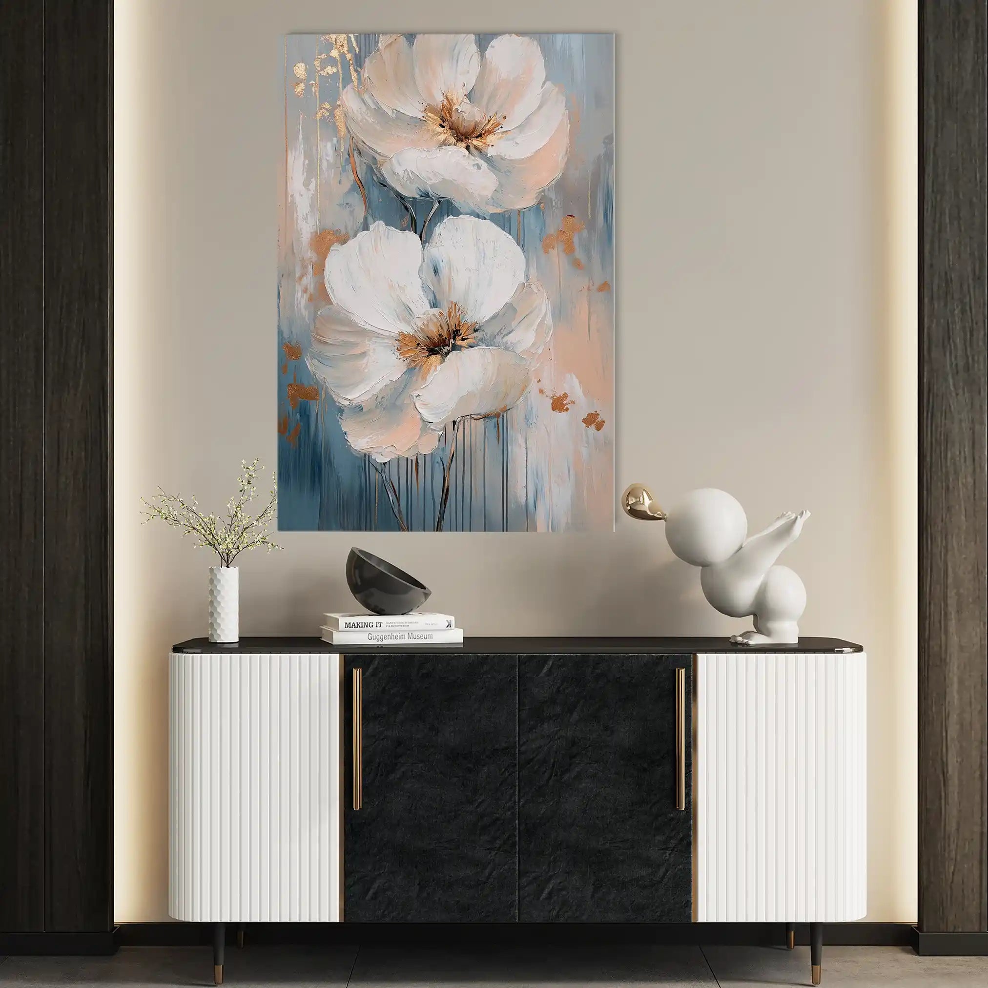 Floral Canvas Wall Art WAD1453-F 90 x 60 cm / Stretched on hidden frame