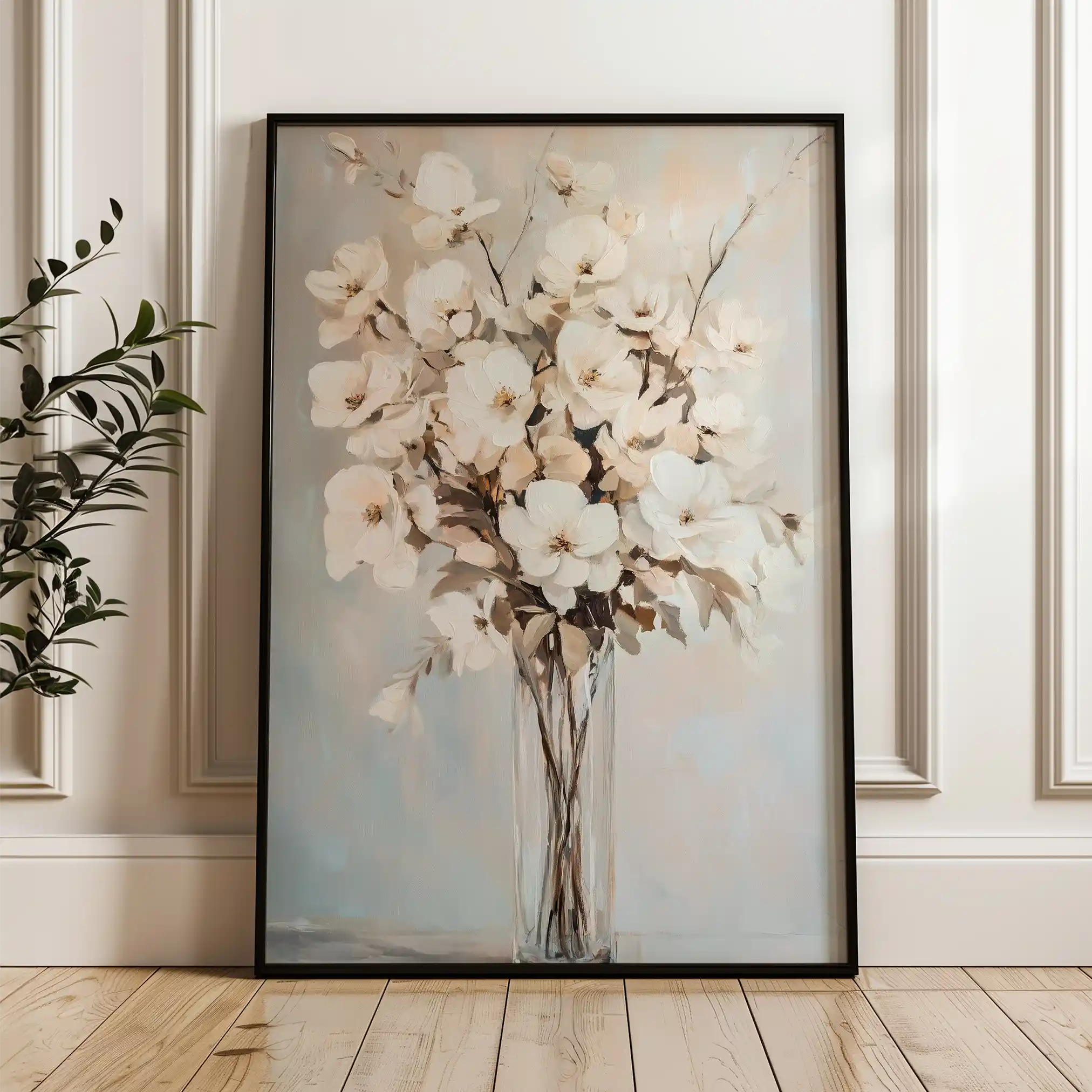 Floral Canvas Wall Art WAD1458-F 90 x 60 cm / Stretched on hidden frame