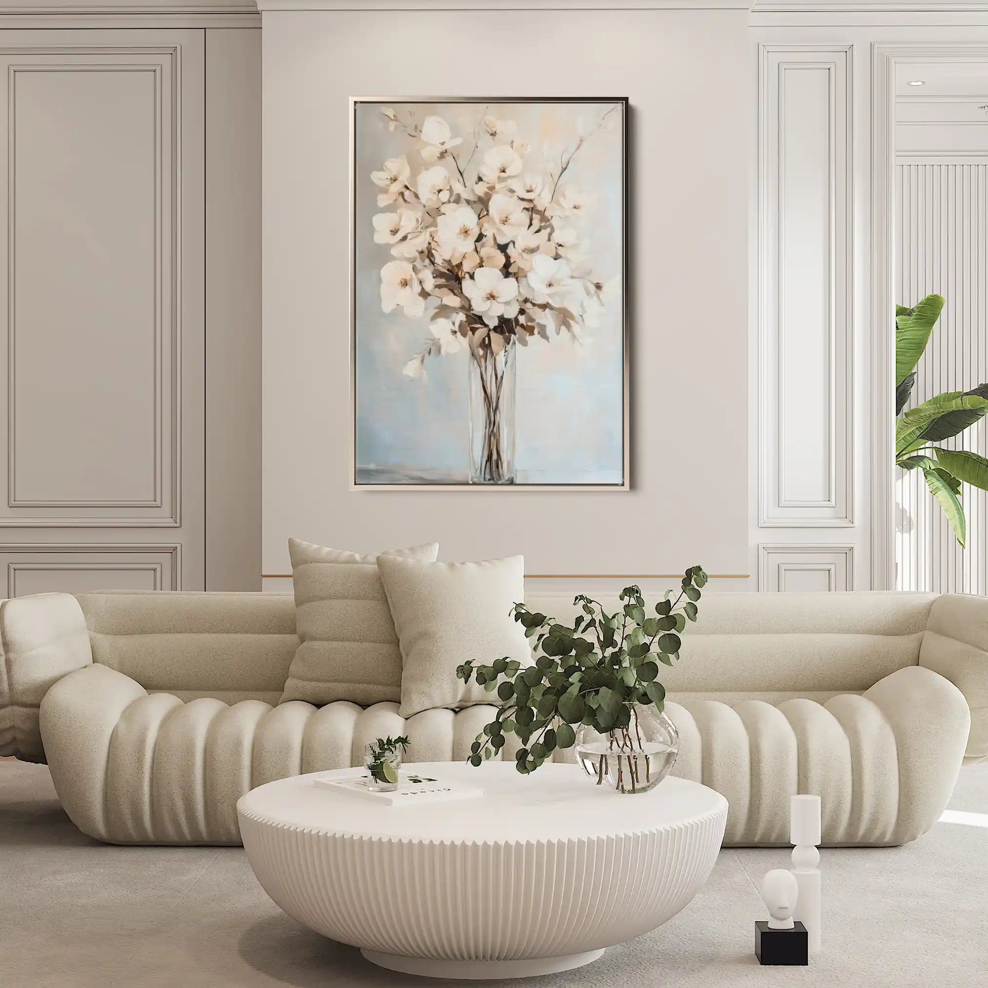 Floral Canvas Wall Art WAD1458-F 90 x 60 cm / Stretched on hidden frame