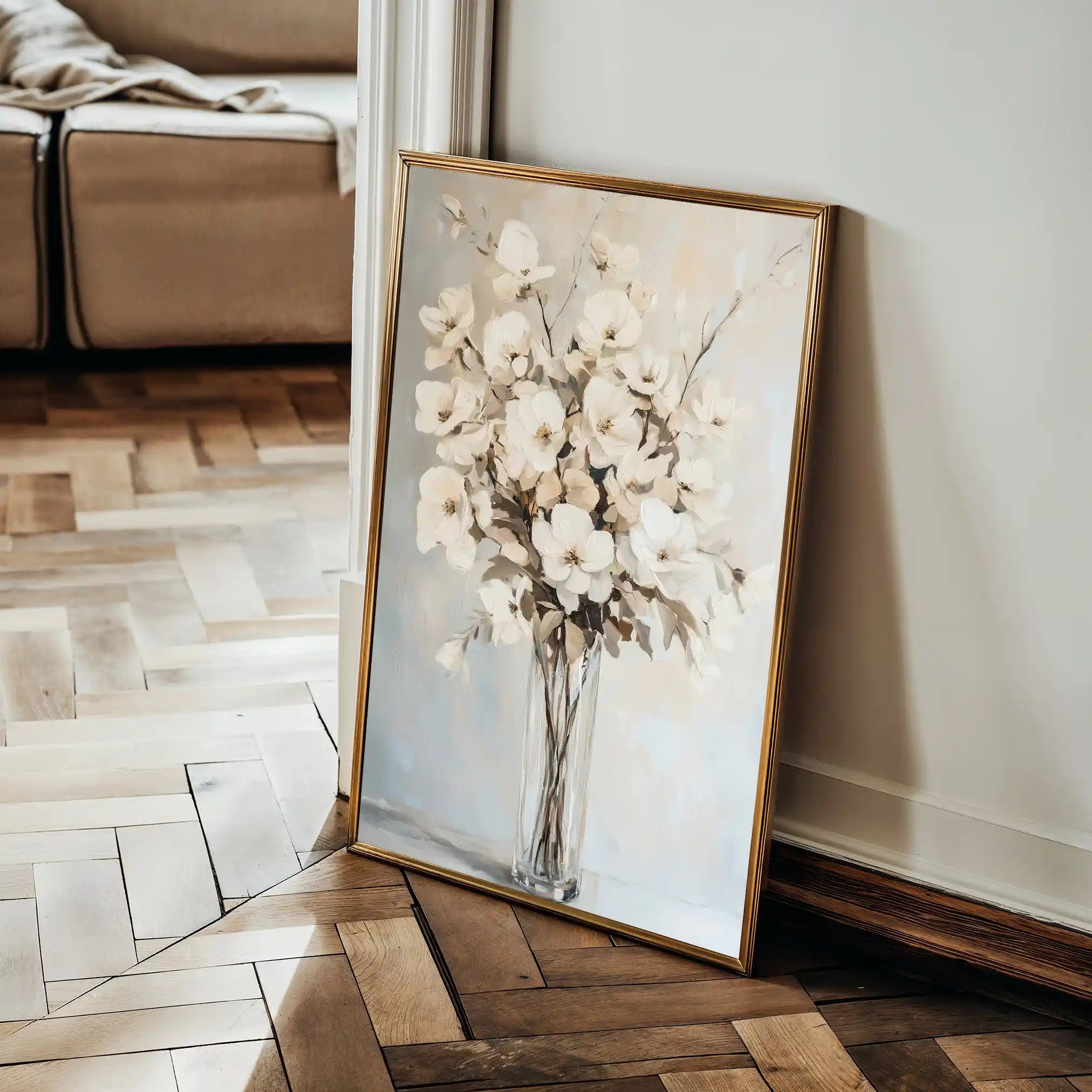 Floral Canvas Wall Art WAD1458-F 90 x 60 cm / Stretched on hidden frame