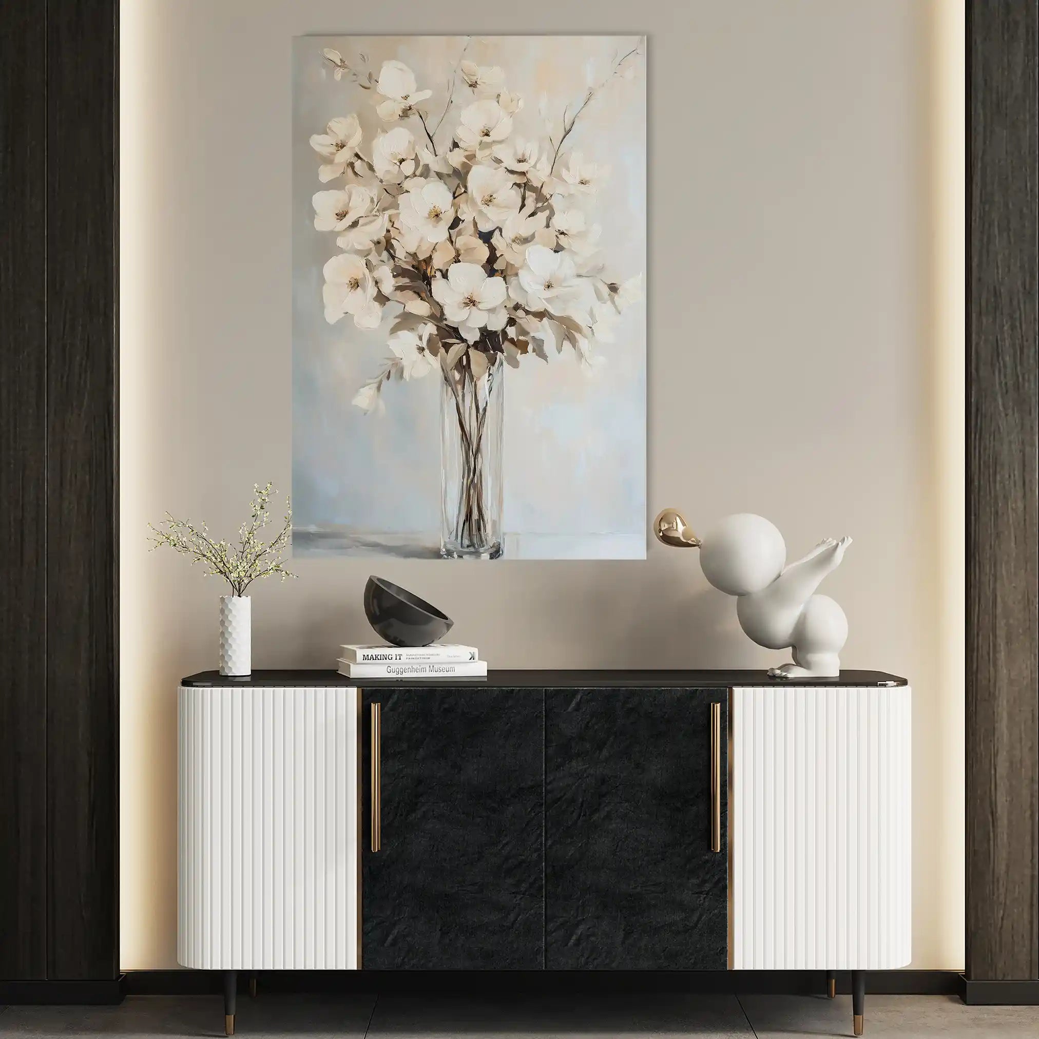 Floral Canvas Wall Art WAD1458-F 90 x 60 cm / Stretched on hidden frame