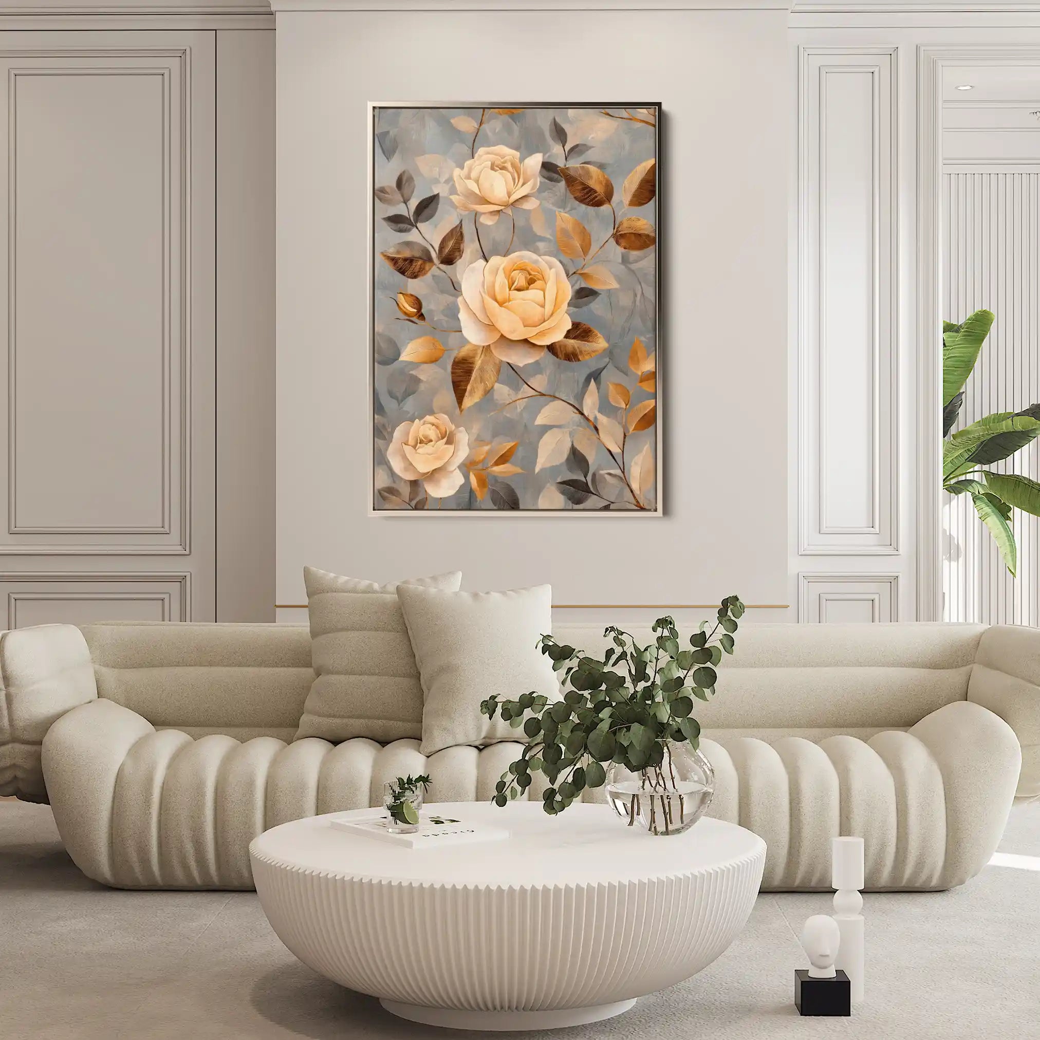 Floral Canvas Wall Art WAD1459-F 90 x 60 cm / Stretched on hidden frame