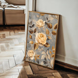 Floral Canvas Wall Art WAD1459-F 90 x 60 cm / Stretched on hidden frame