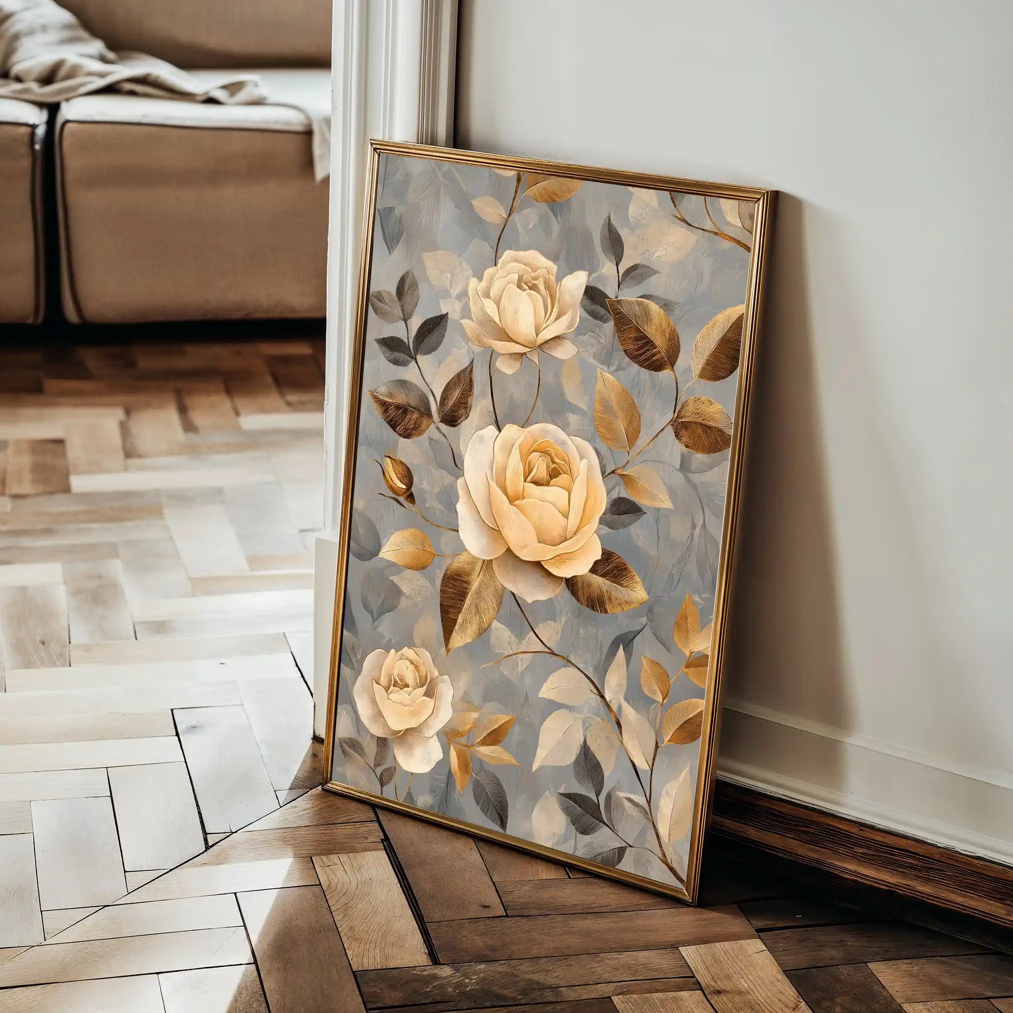 Floral Canvas Wall Art WAD1459-F 90 x 60 cm / Stretched on hidden frame