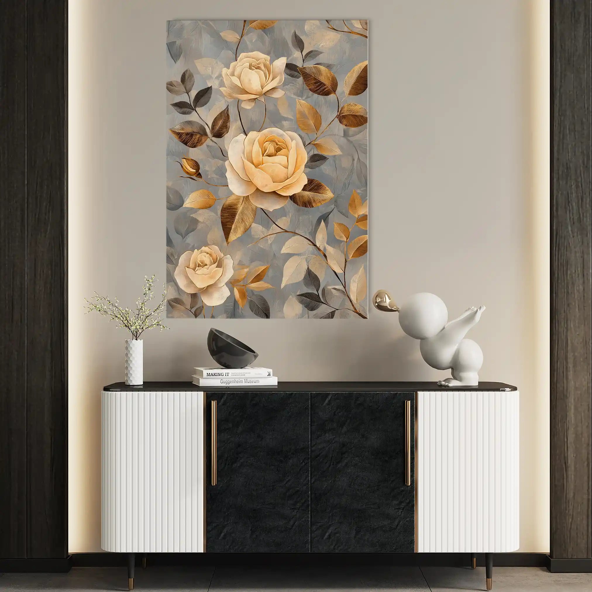 Floral Canvas Wall Art WAD1459-F 90 x 60 cm / Stretched on hidden frame