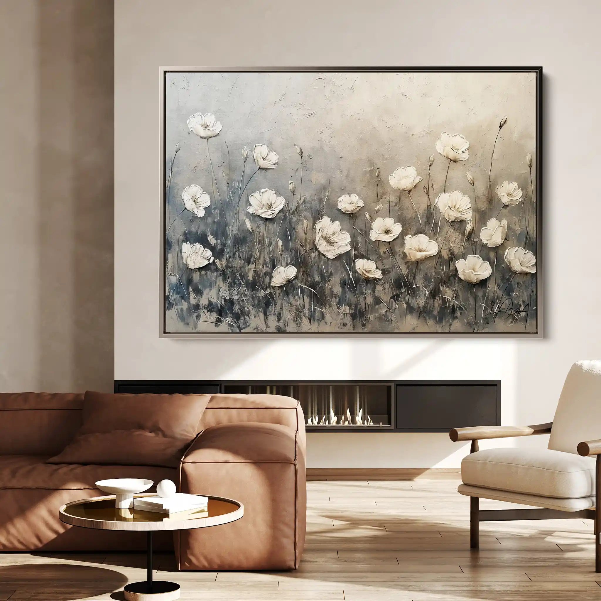 Floral Canvas Wall Art WAD146-F 90 x 60 cm / Stretched on hidden frame