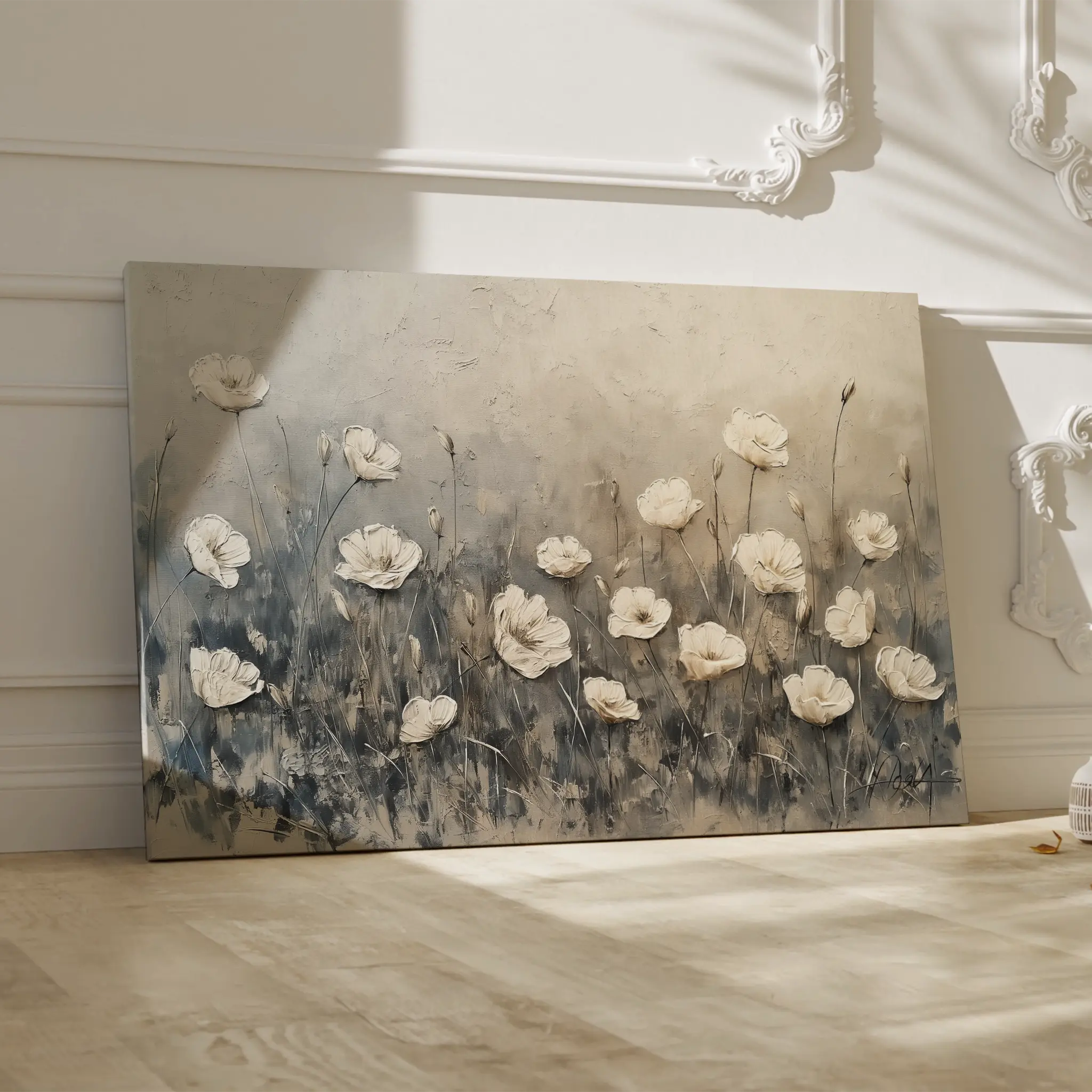 Floral Canvas Wall Art WAD146-F 90 x 60 cm / Stretched on hidden frame