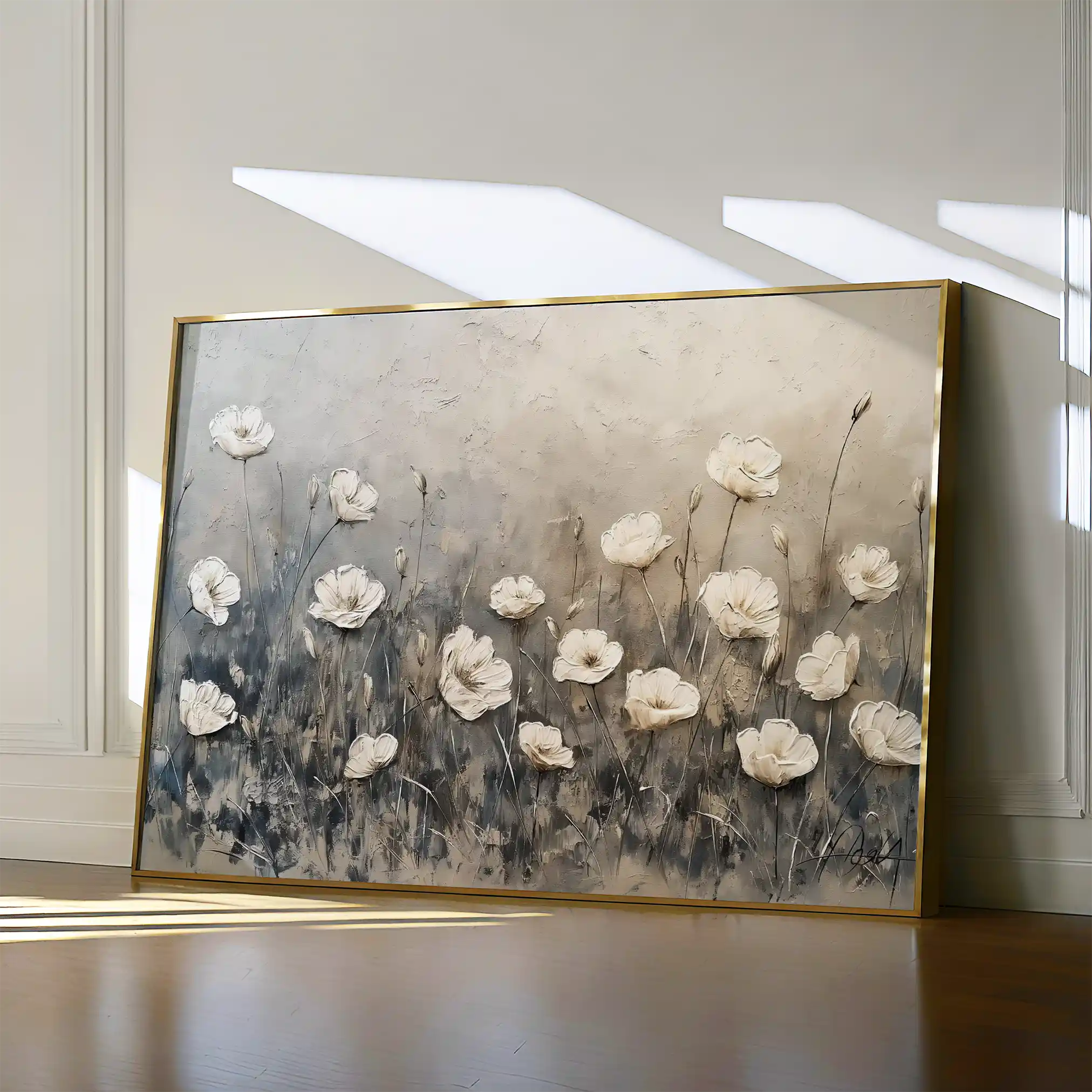 Floral Canvas Wall Art WAD146-F 90 x 60 cm / Stretched on hidden frame