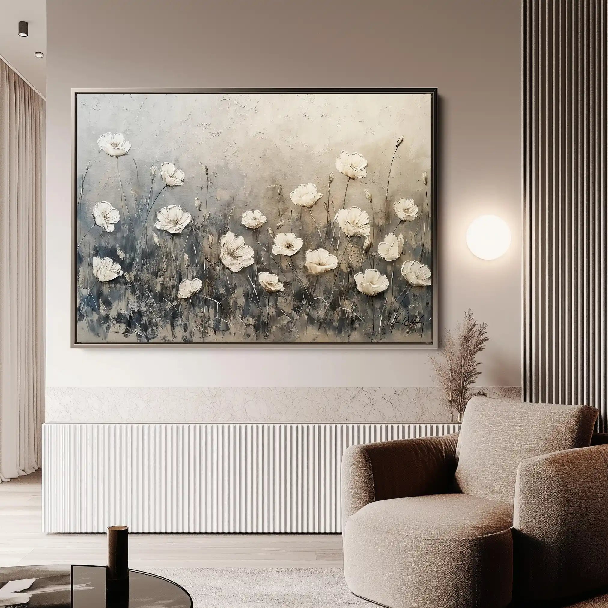 Floral Canvas Wall Art WAD146-F 90 x 60 cm / Stretched on hidden frame